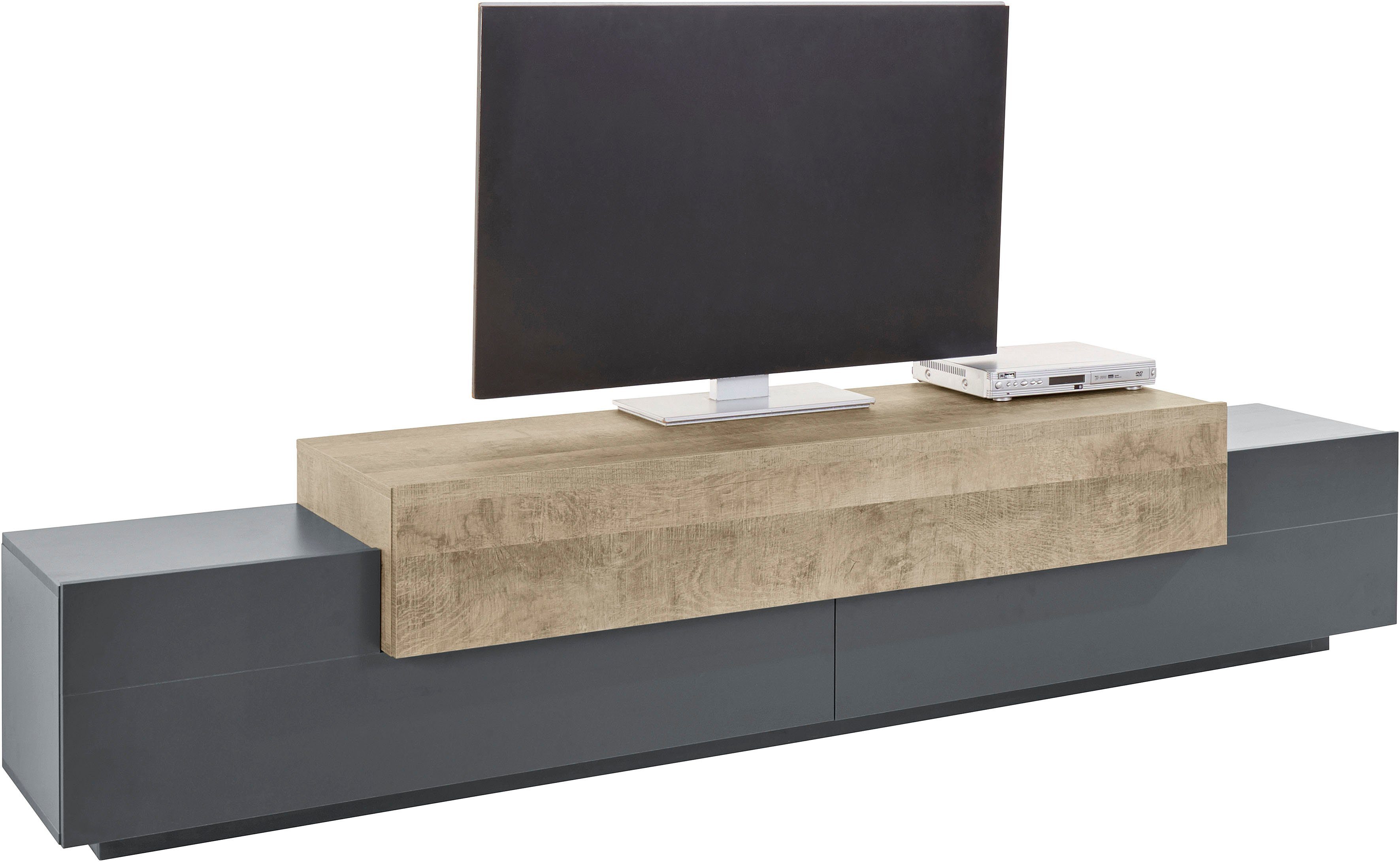 Home affaire Lowboard Coro,Lowboard,TV-Kommode,TV-Möbel,TV-Bank, mit 3 Klap günstig online kaufen
