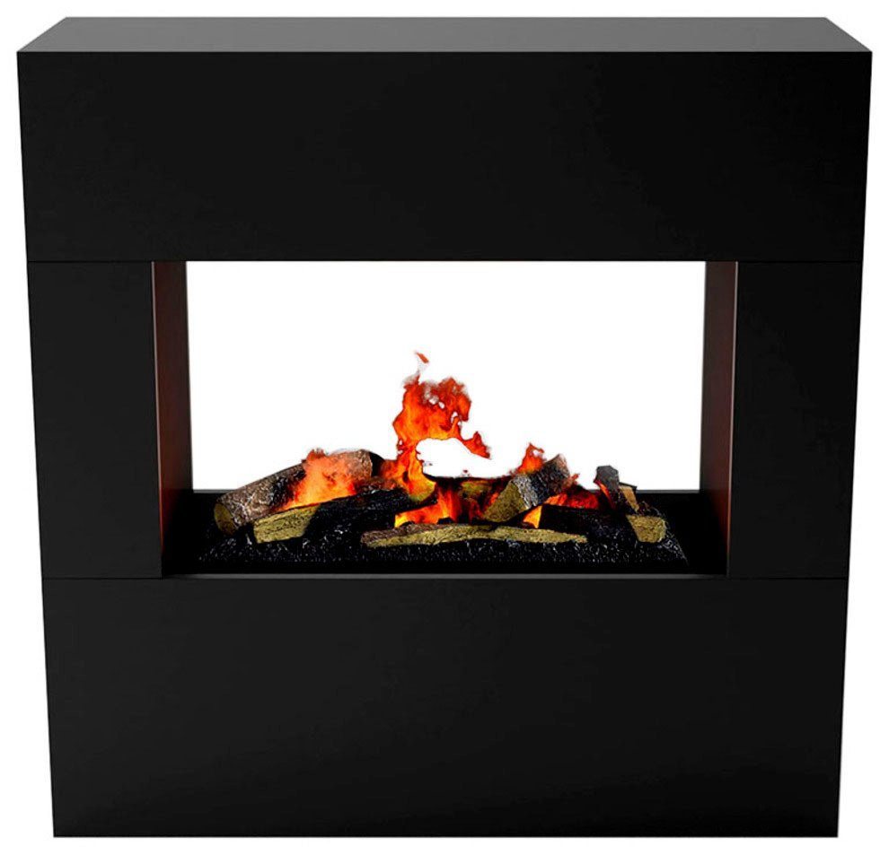FIRE Wasserdampfkamin GLOW integriertem mit Feuer »Goethe«, 3D Knistereffekt mit Elektrokamin schwarz