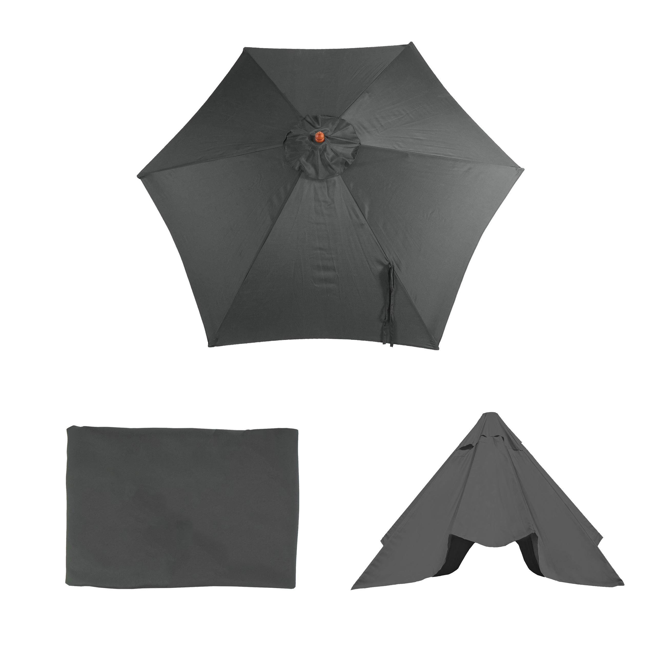 MCW Ampelschirmbespannung Lissabon-B-S, Ø 3 cm, Wasser- und Schmutzabweisend, UV-Schutz 50