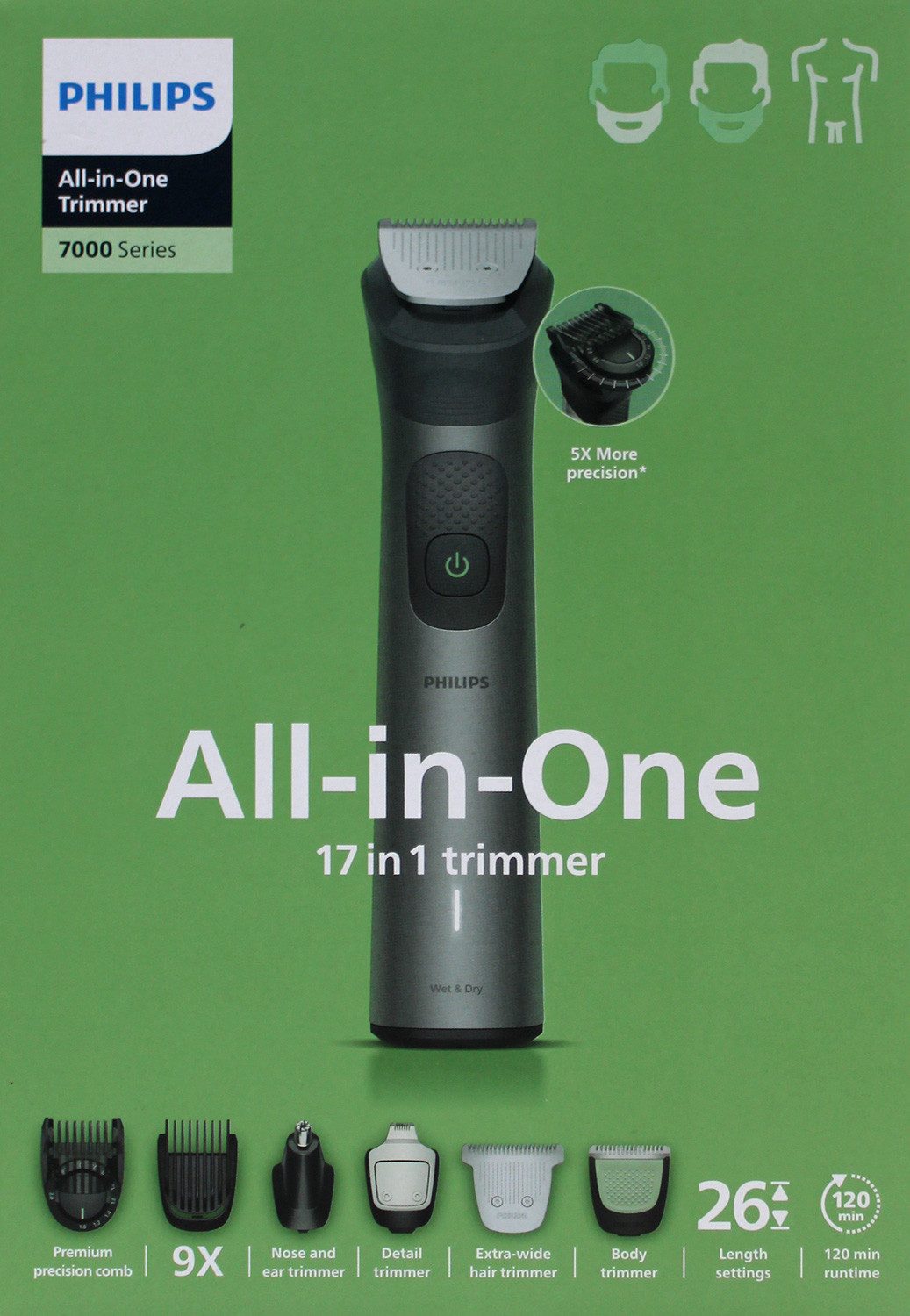 Philips Bartschneider Philips MG7951/15 Series 7000 All-in-One Akku Trimmer 17-in-1