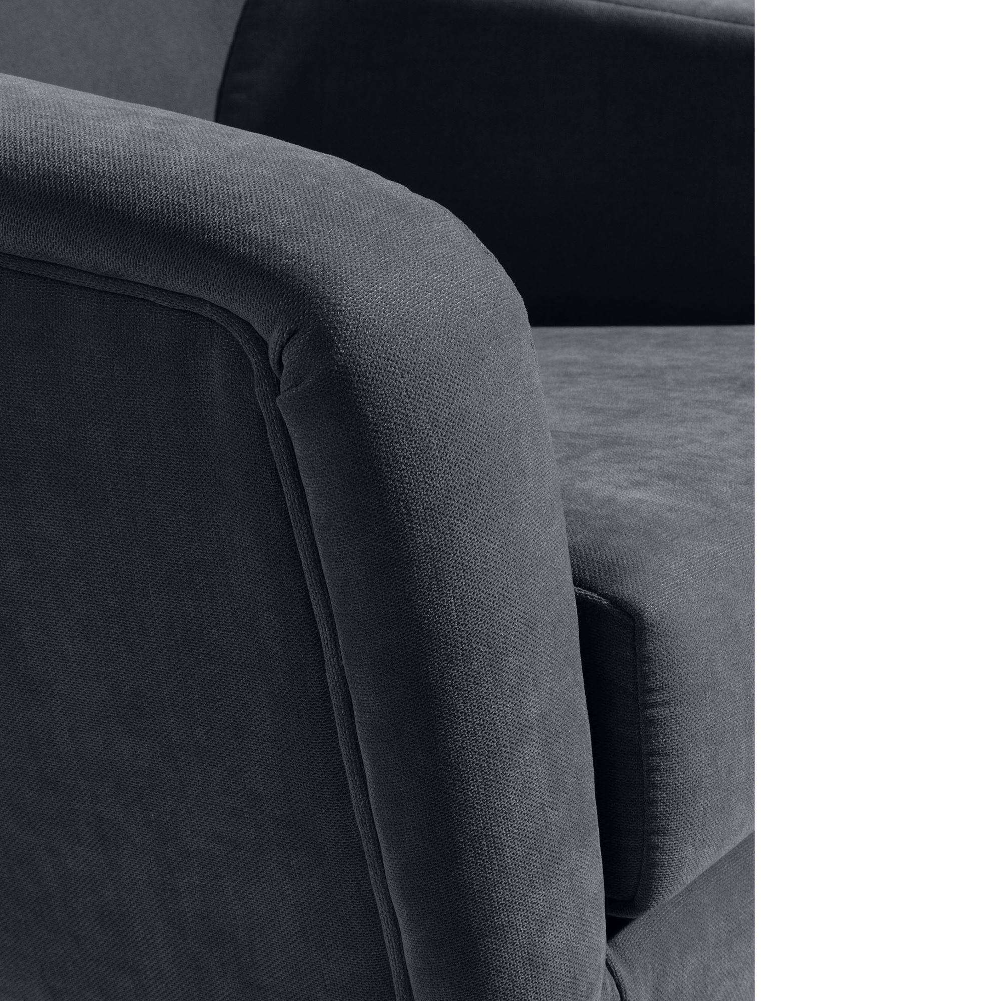 58 aufm Kessel Sessel 21072 Veloursstoff Sessel verarbeitet,bequemer anthrazit Sitz / (Sparpreis natur Buche hochwertig Kachka 1-St), Kostenlosem Bezug Versand, inkl