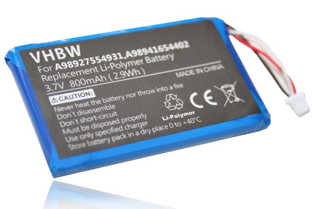 vhbw kompatibel PRS-600 Akku mit mAh 800 (3,7 PRS-600/RC, Sony Reader Portable PRS-600/BC, Li-Polymer V)