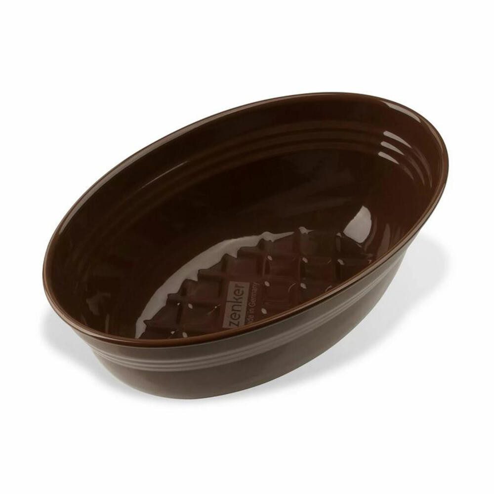 Zenker Brotbackform Oval Dein Brot!, Emaille, 26.5x16.5 cm