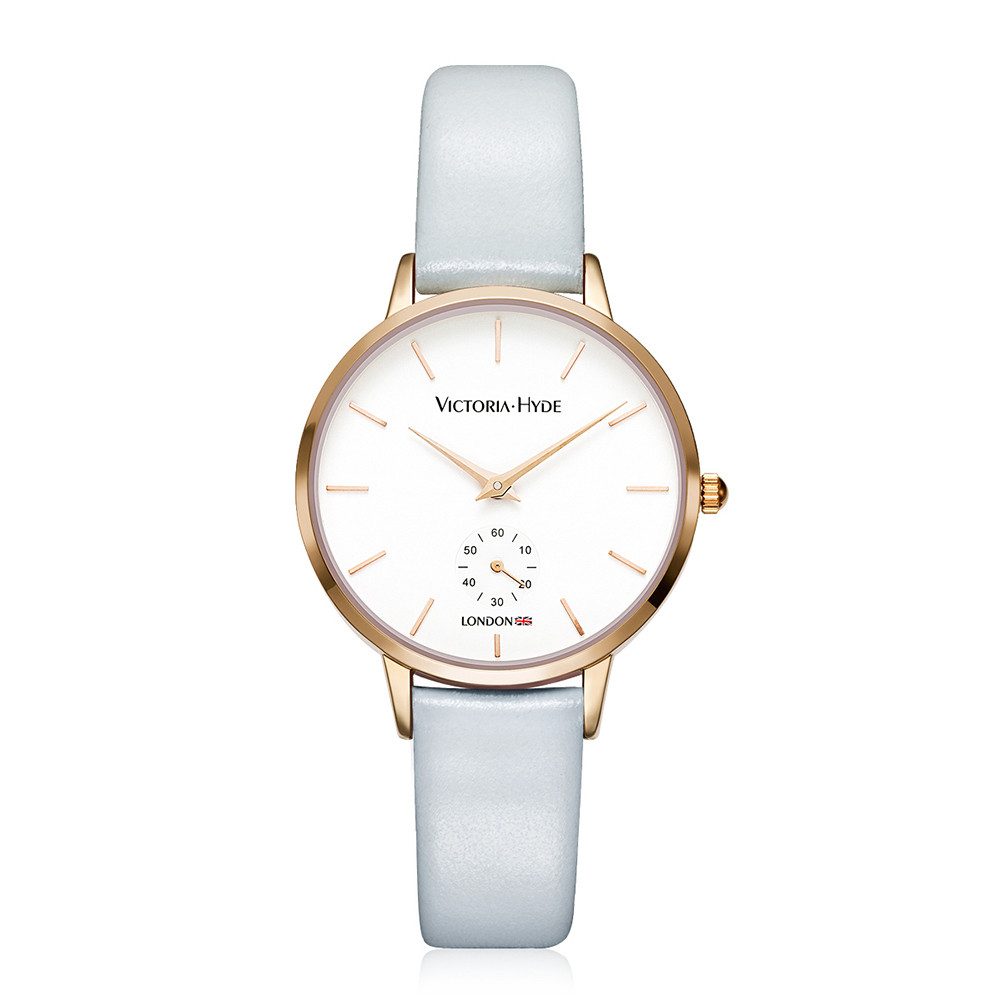 Victoria Hyde Quarzuhr Victoria Hyde Clear Dial Analog Damen Basic Lederarm günstig online kaufen
