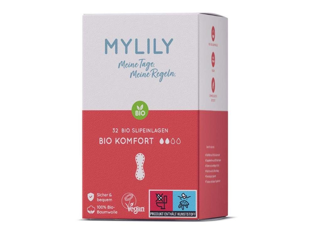 MYLILY Slip-Einlage MYLILY Bio-Slipeinlage komfort, 32 Stk.