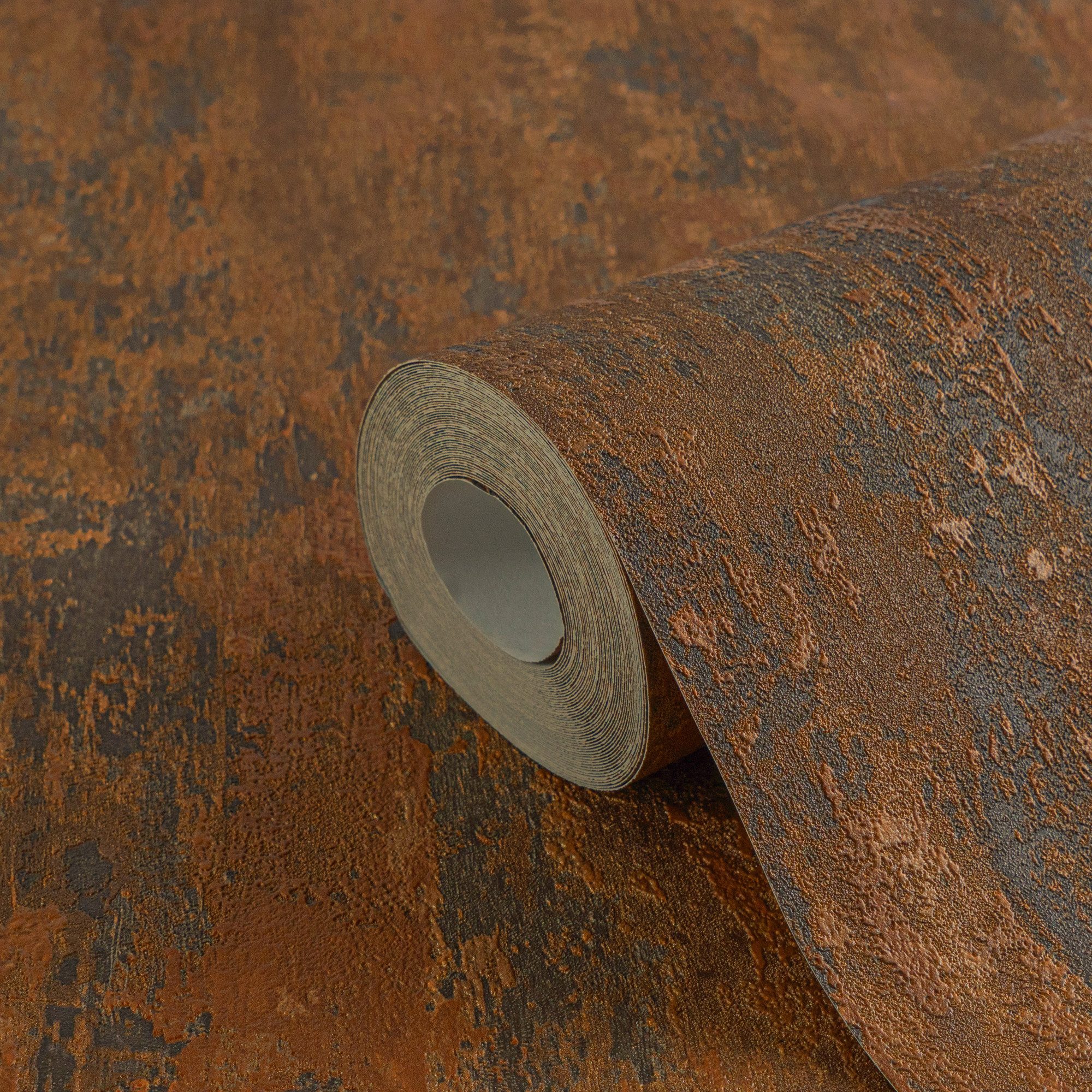 A.S. Création Vliestapete Industrial Rost-Optik Tapete Kupfer Braun – Metal günstig online kaufen