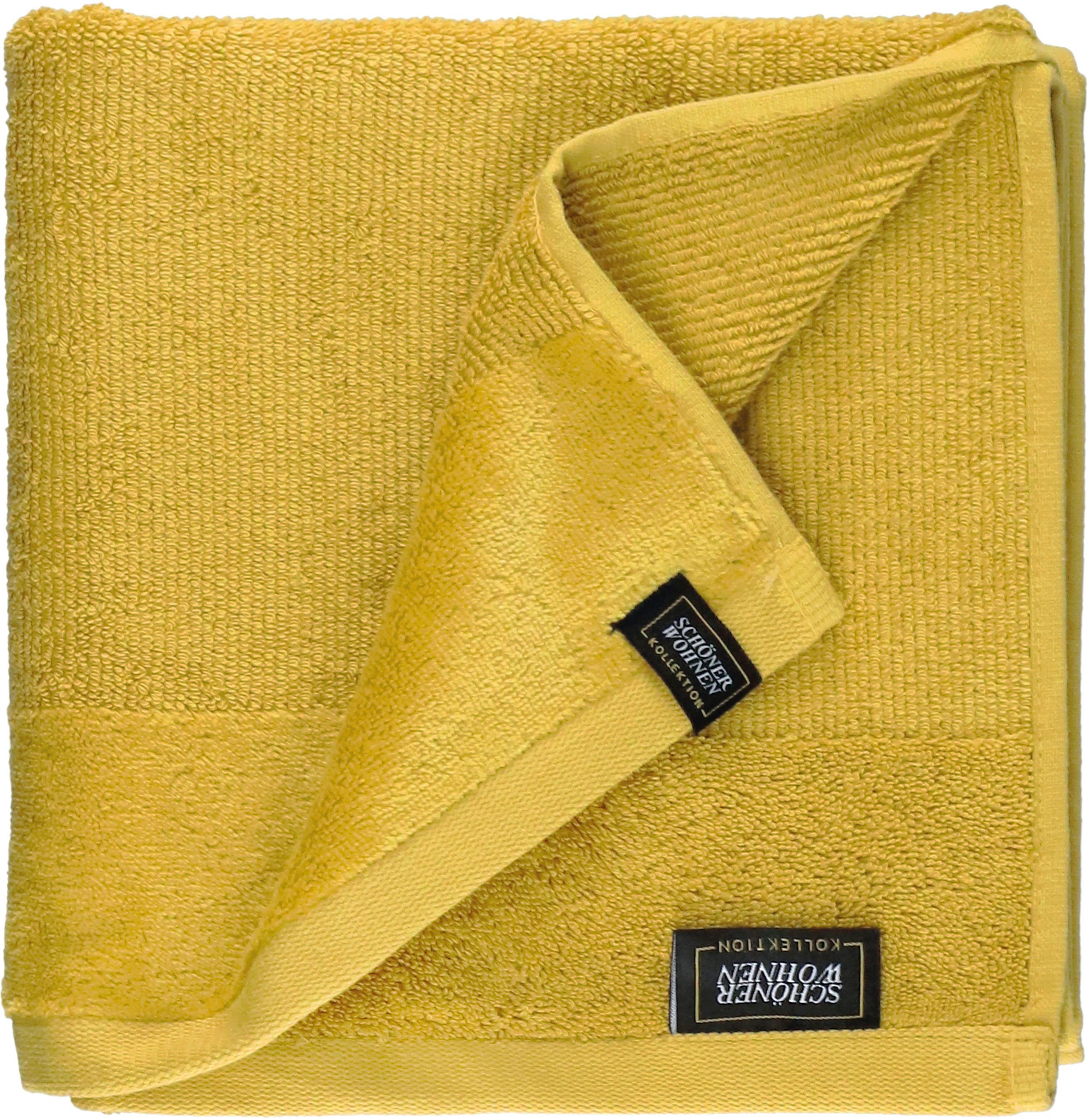 SCHÖNER WOHNEN-Kollektion Handtuch Sense, Frottee (1-St) gelb | Alle Handtücher