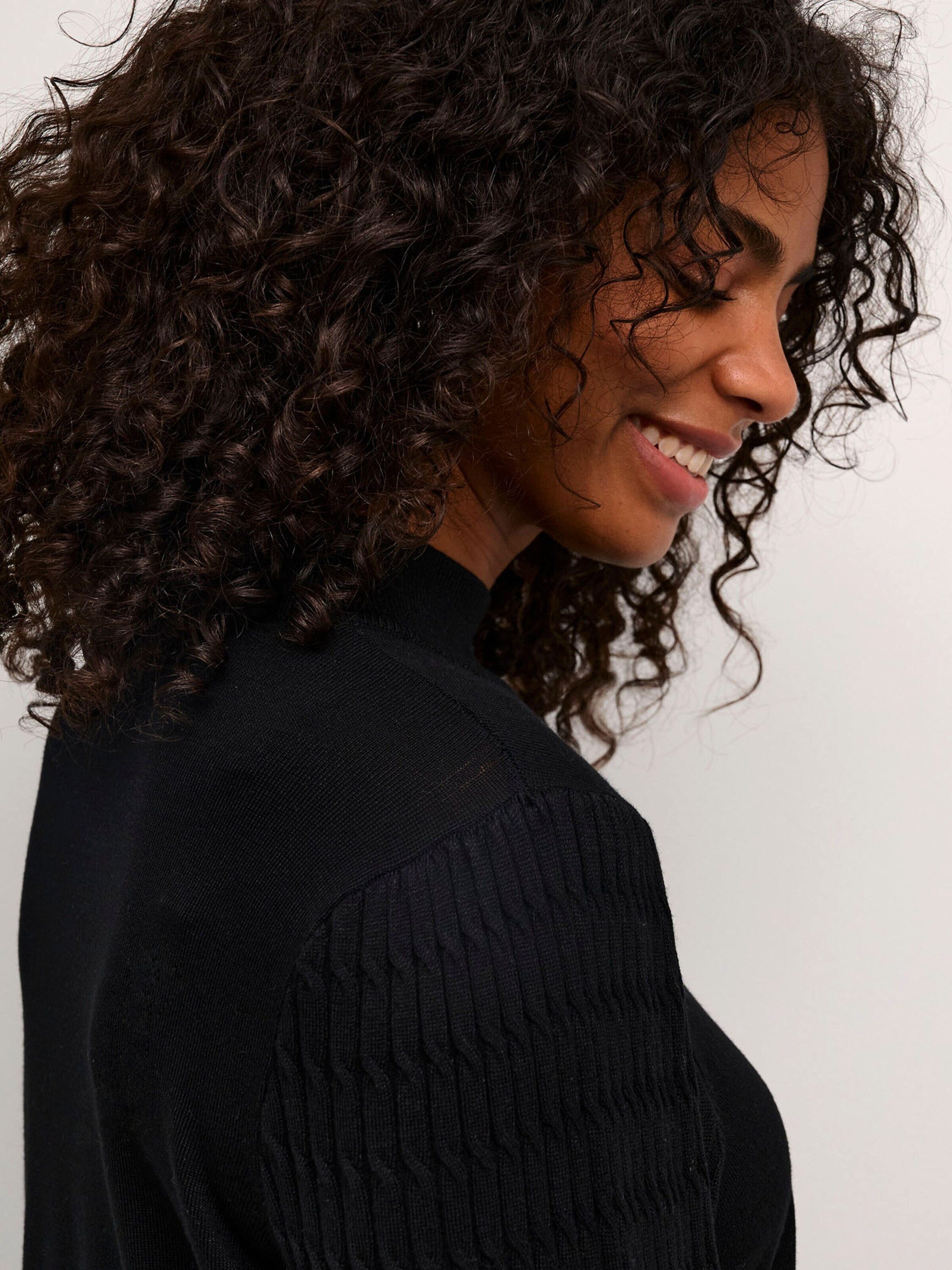 KAFFE Midikleid Nanna (1-tlg) Plain/ohne Details