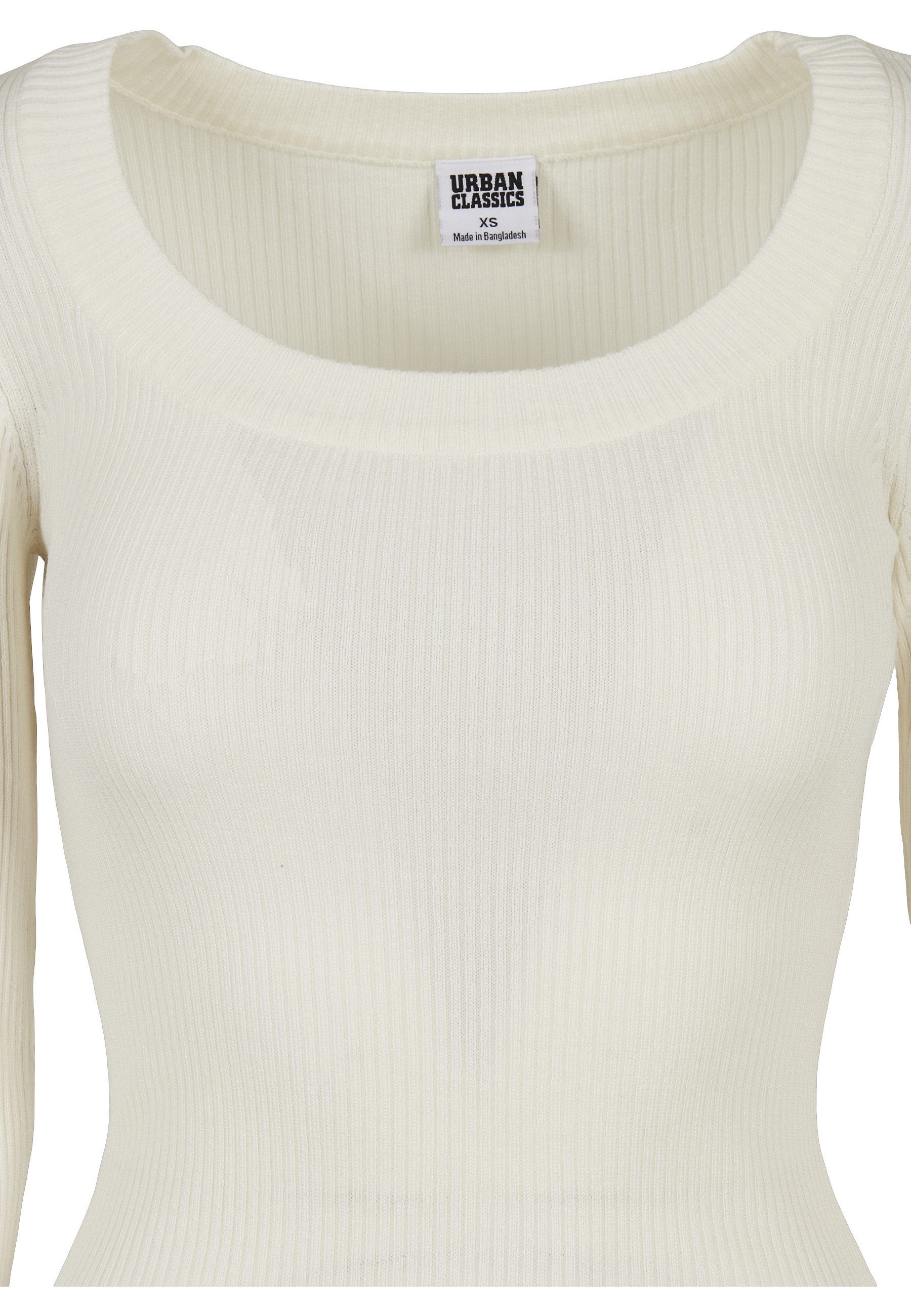 URBAN CLASSICS Sweatshirt Urban Classics Damen Ladies Wide Neckline Sweater (1-tlg)