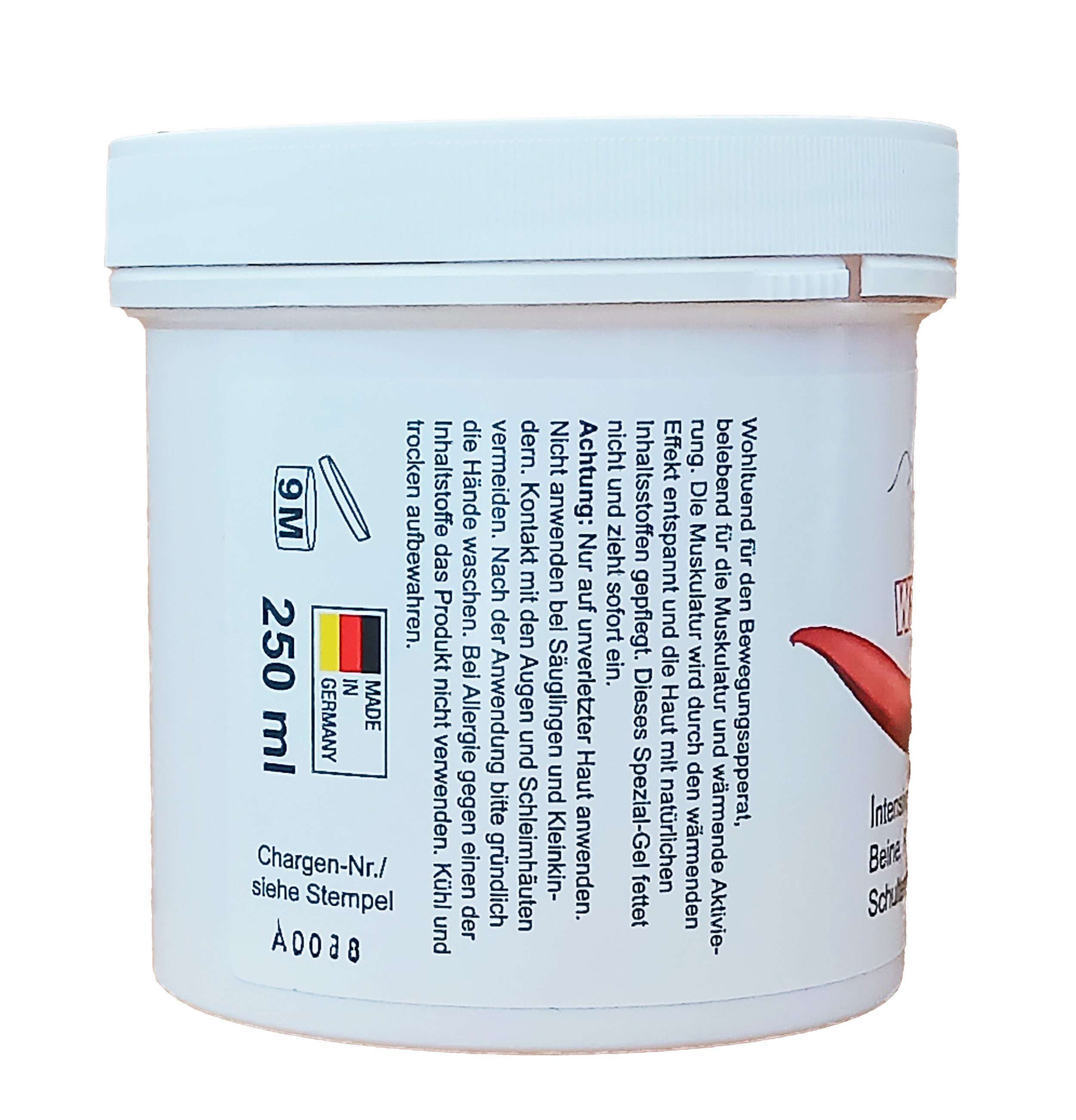 vom Pullach Hof Massageöl WÄRME GEL 250ml intensiv Körperpflege wärmend für Rücken Schultern 11, Gelenke Wärmegel Massagegel Sportgel Creme Salbe