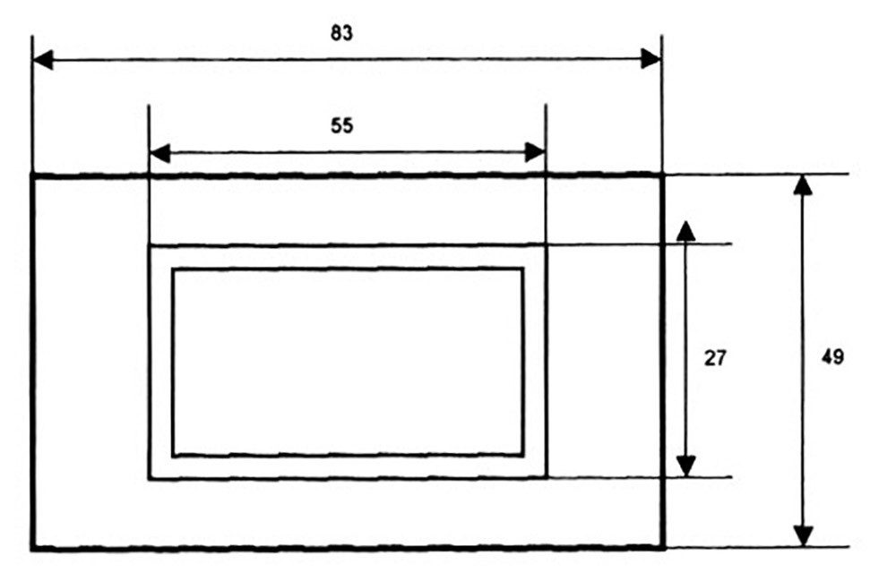 PeakTech Spannungsprüfer Digital Einbau Voltmeter / Amperemeter 2000 Counts
