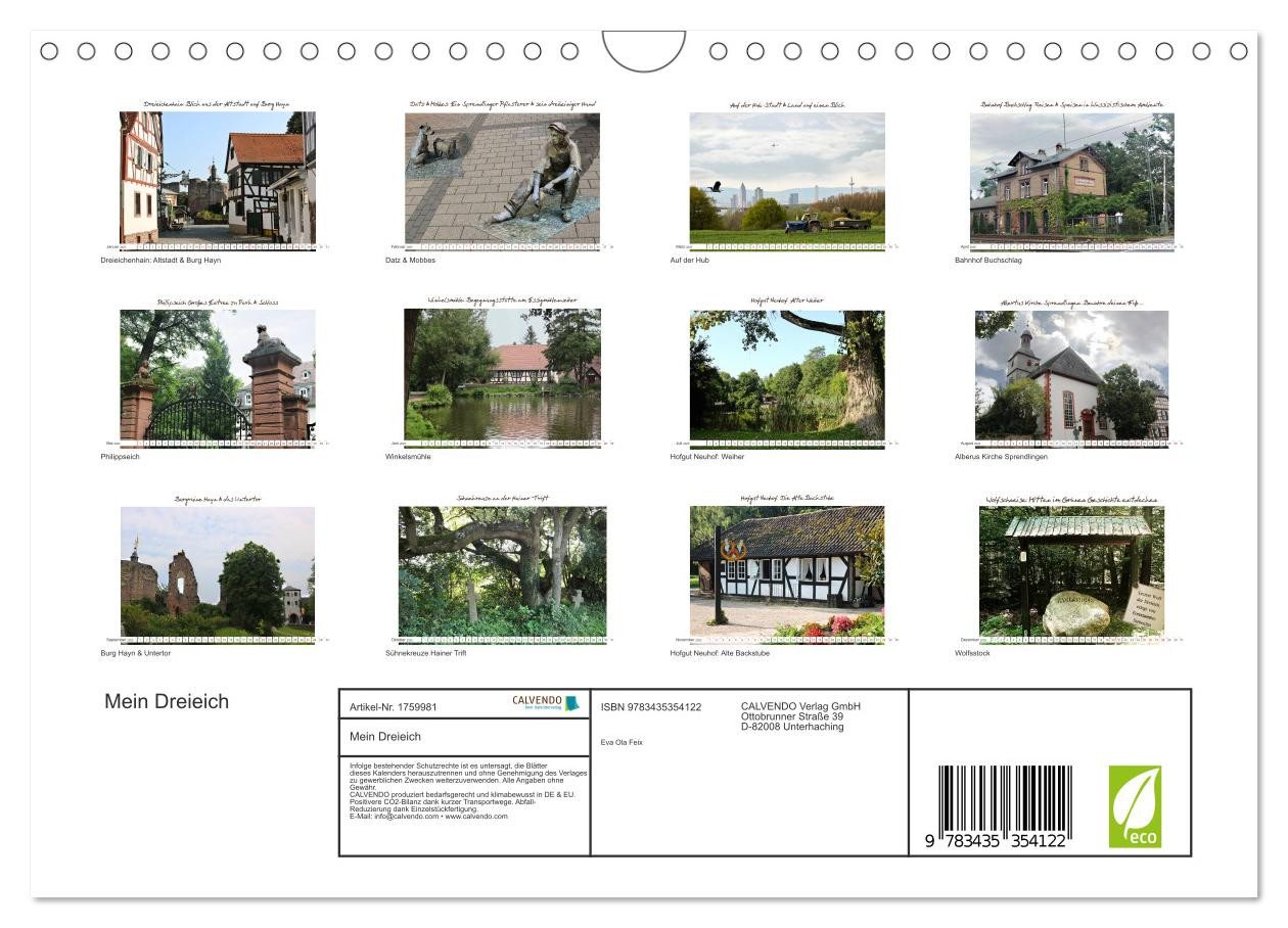 Thumbnail - CALVENDO Wandkalender Mein Dreieich (Wandkalender 2025 DIN A4 quer), CALVENDO Monatskalender