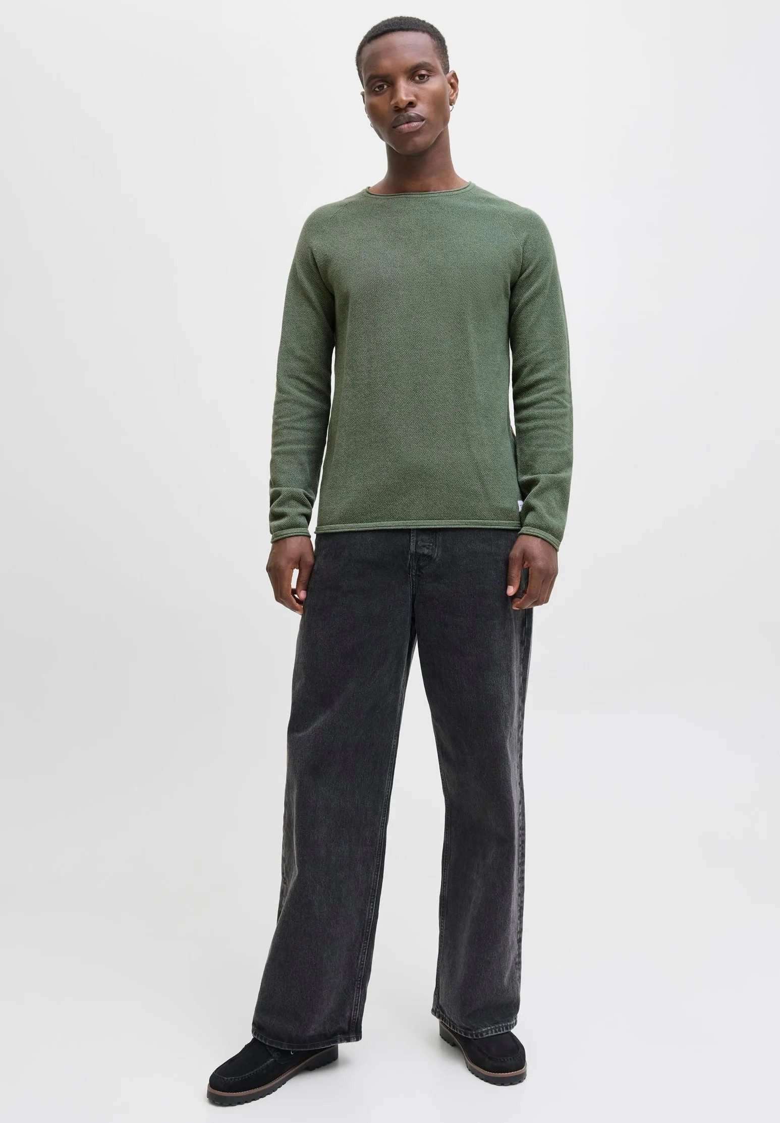 Jack & Jones Longpullover JJEHILL KNIT CREW NECK NOOS günstig online kaufen