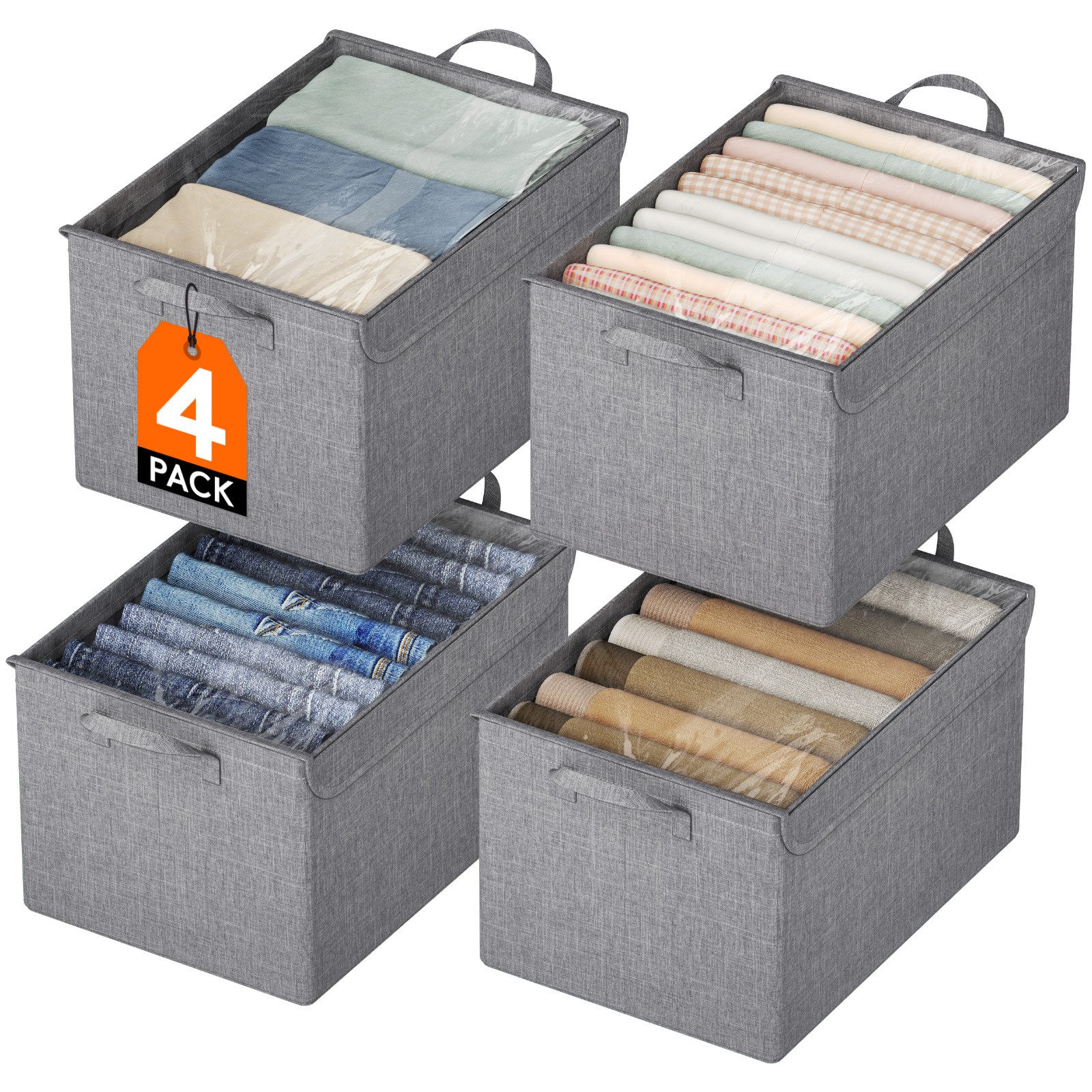 Lifewit Aufbewahrungsdose Aufbewahrungsboxen mit Transparentem Deckel, Kisten Aufbewahrung