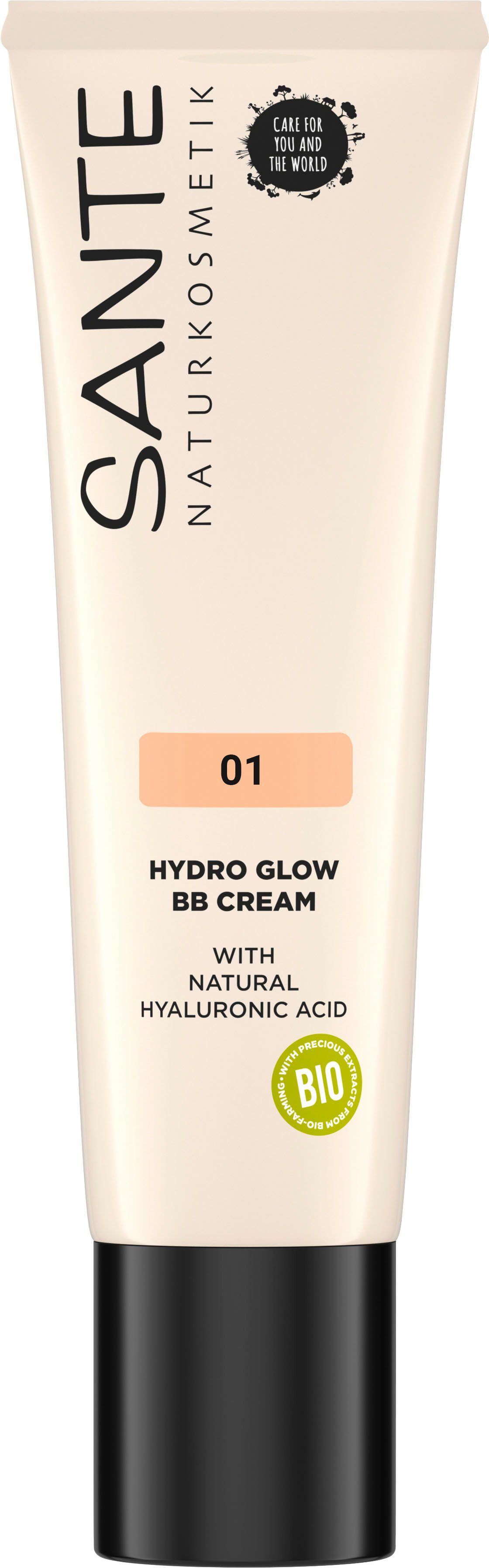 SANTE Make-up Sante Hydro Glow BB Cream, Langanhaltende Feuchtigkeit durch  natürliche Hyaluronsäure