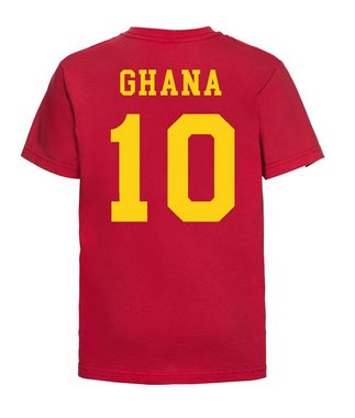 Youth Designz T-Shirt Ghana Kinder Shirt im Fußball Trikot Look mit trendigem Motiv
