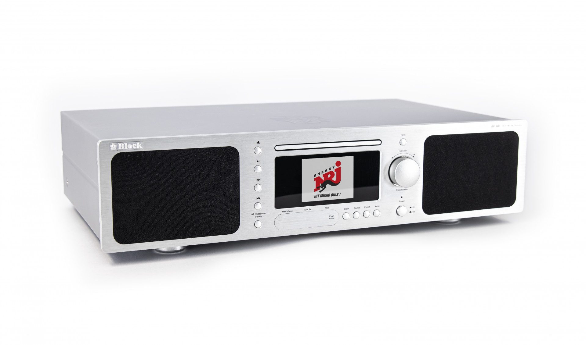 Block Block BB-200 Blu-ray Internet-Receiver mit DAB+, Spotify & Bluetooth Boombox