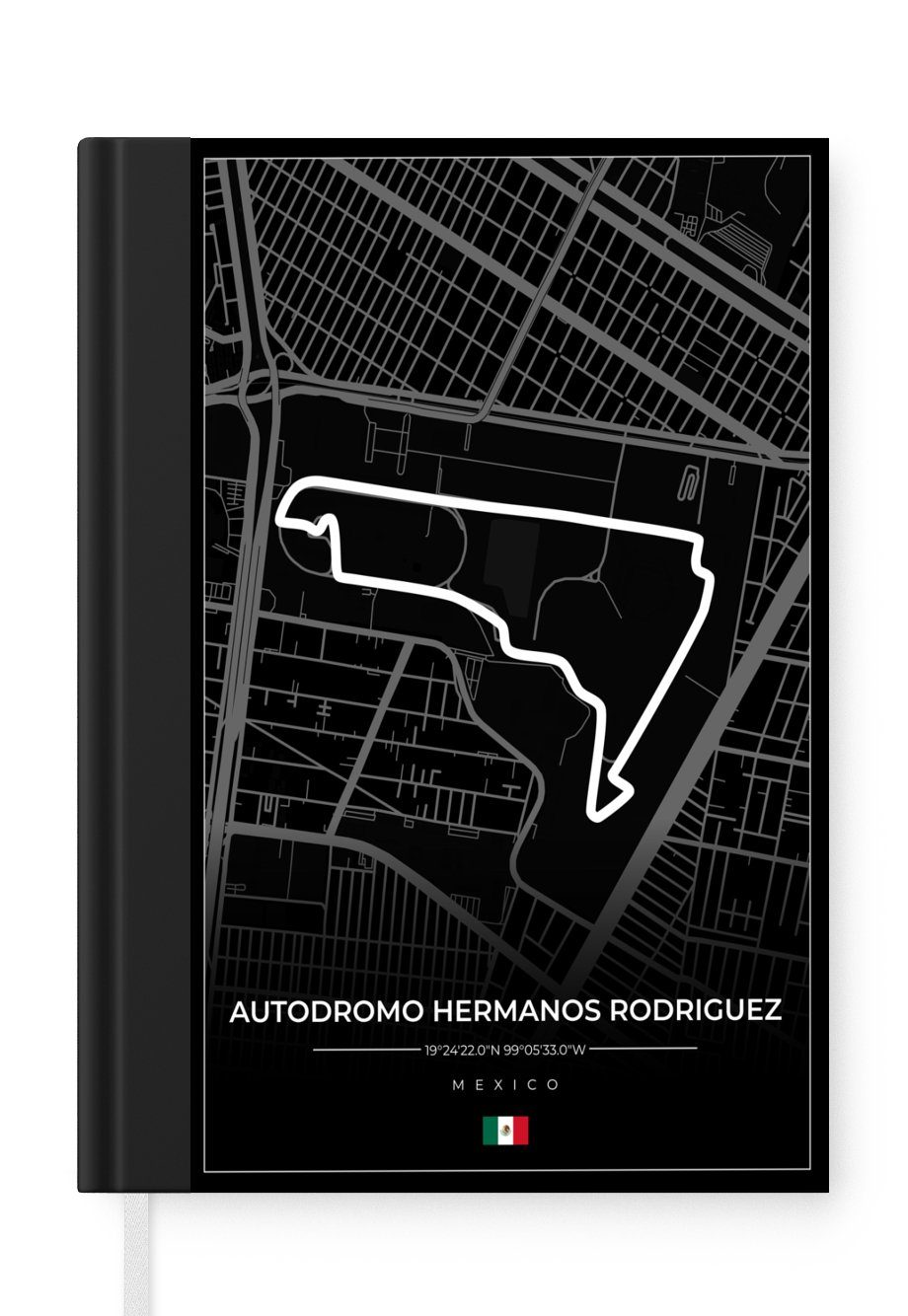98 Tagebuch, Haushaltsbuch Formel A5, Notizheft, Rodríguez Seiten, 1 - - Mexiko Autodromo Merkzettel, - MuchoWow Rennstrecke Notizbuch Journal, Hermanos -,
