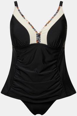 Ulla Popken Soft-BH Tankini Raffung Zierborte Softcups recycelt