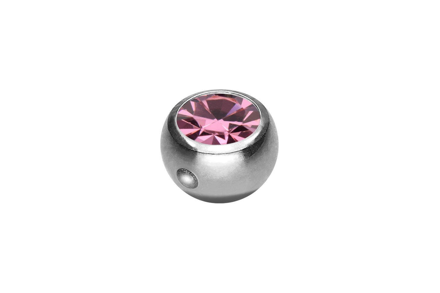 PIERCINGLINE Piercing-Set Chirurgenstahl Klemmkugel KRISTALL (Klemm-Aufsätze, 1-tlg)