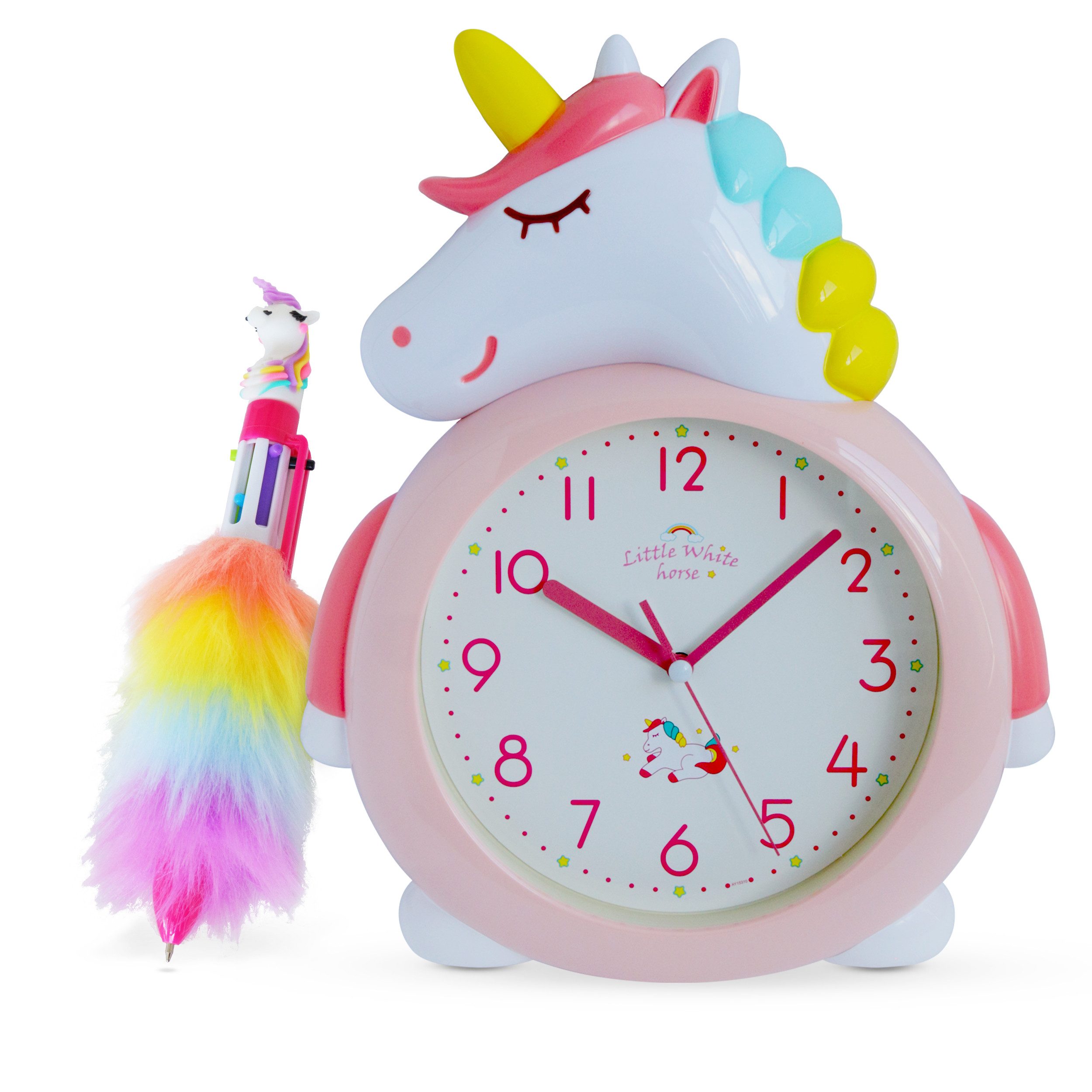 Wanduhr Kinderwanduhr ohne Ticken Kinderuhr Kinderzimmer Uhr Quarz 3D