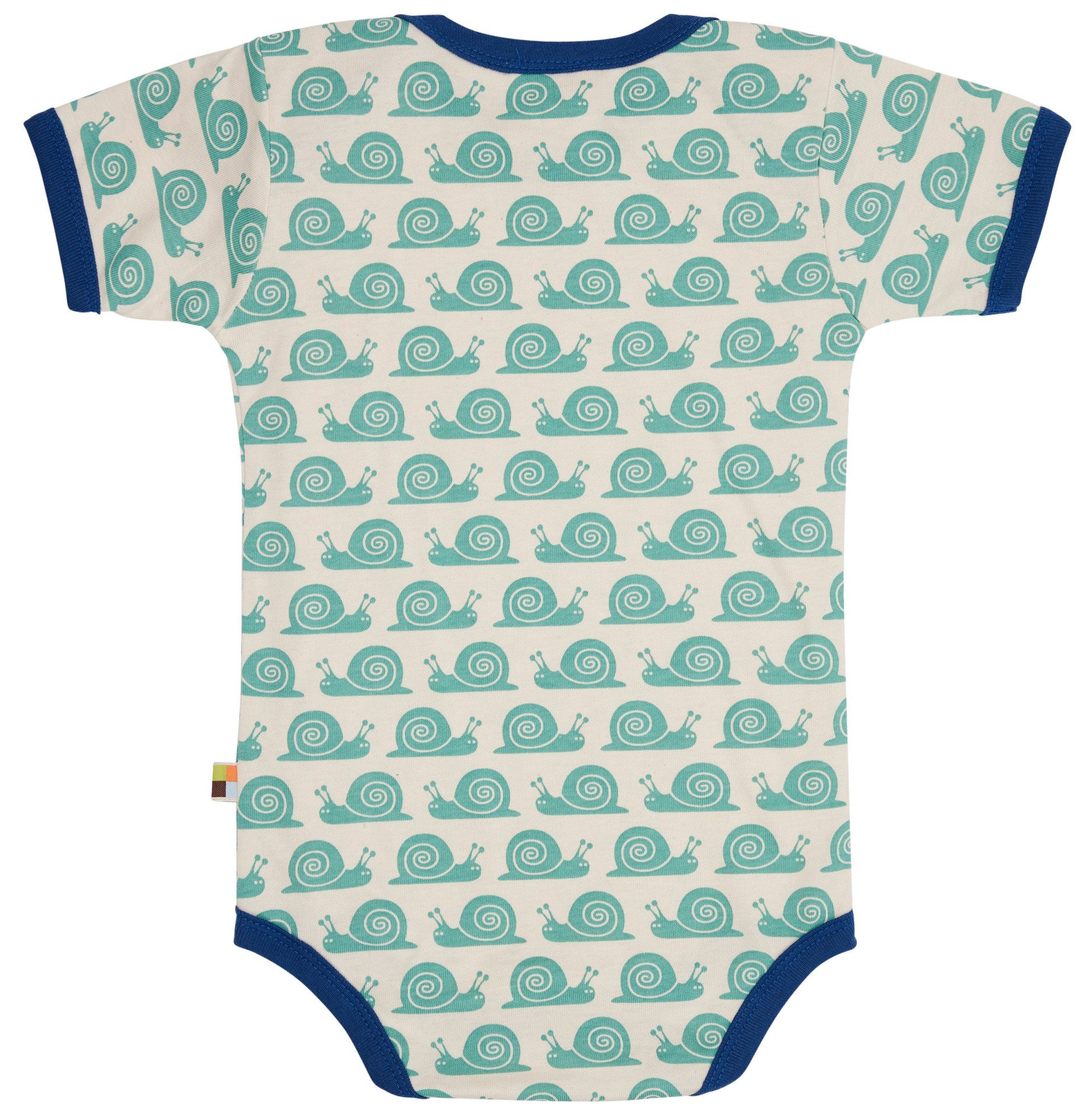 loud + proud Kurzarmbody mit Druckmotiv Schnecken Bio Baumwolle, GOTS