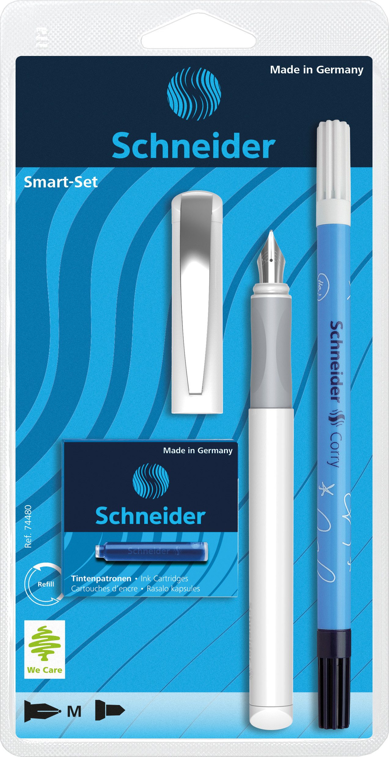 SCHNEIDER Füller Schneider Füllerset Smart weiß Blister