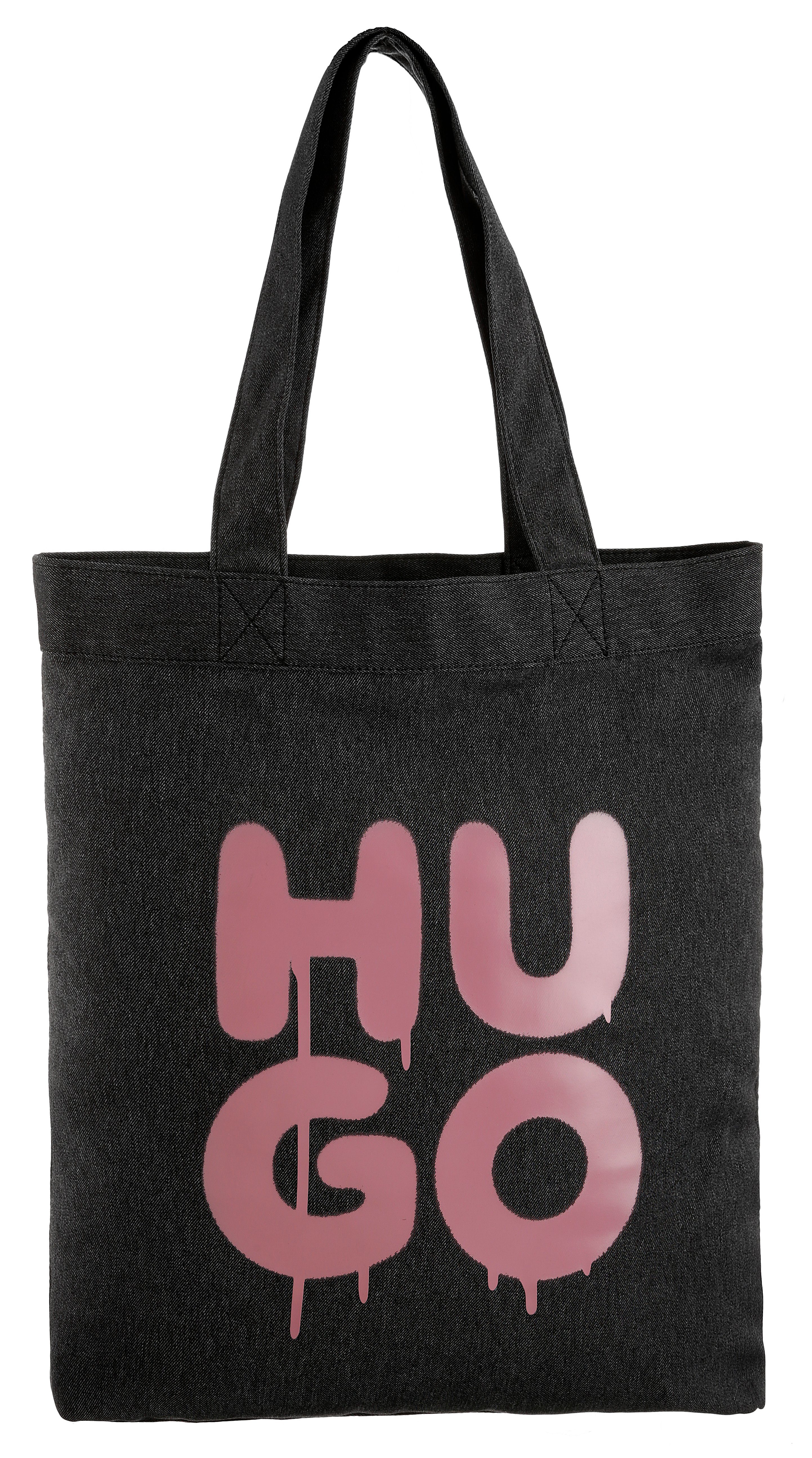 HUGO Shopper Erik HM_Tote, Aus mit 25% 75% Polyester Logoprint, Cotton