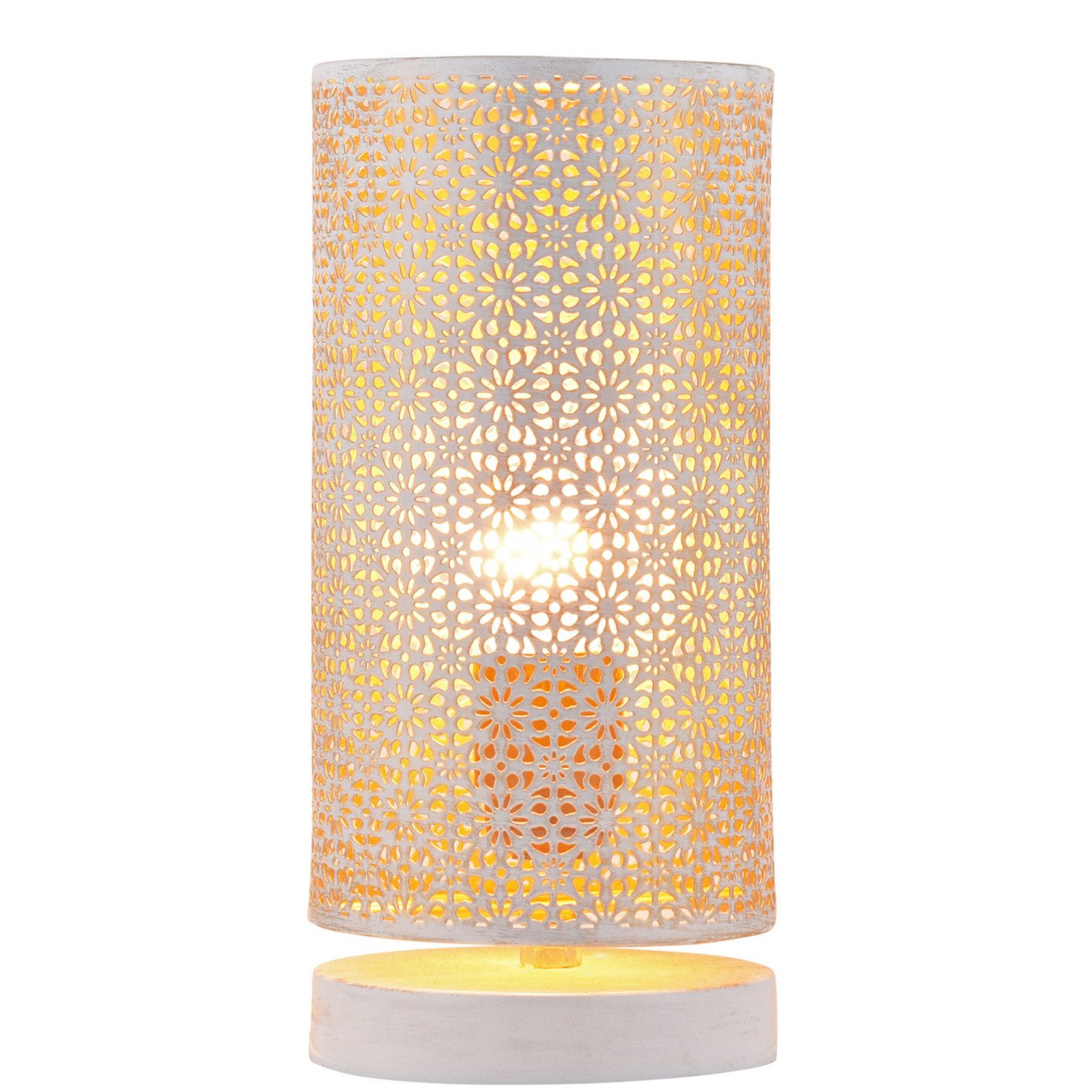 Stehlampe Boho Deko Tischlampe Nachttischlampe Lampe Tuza Weiss