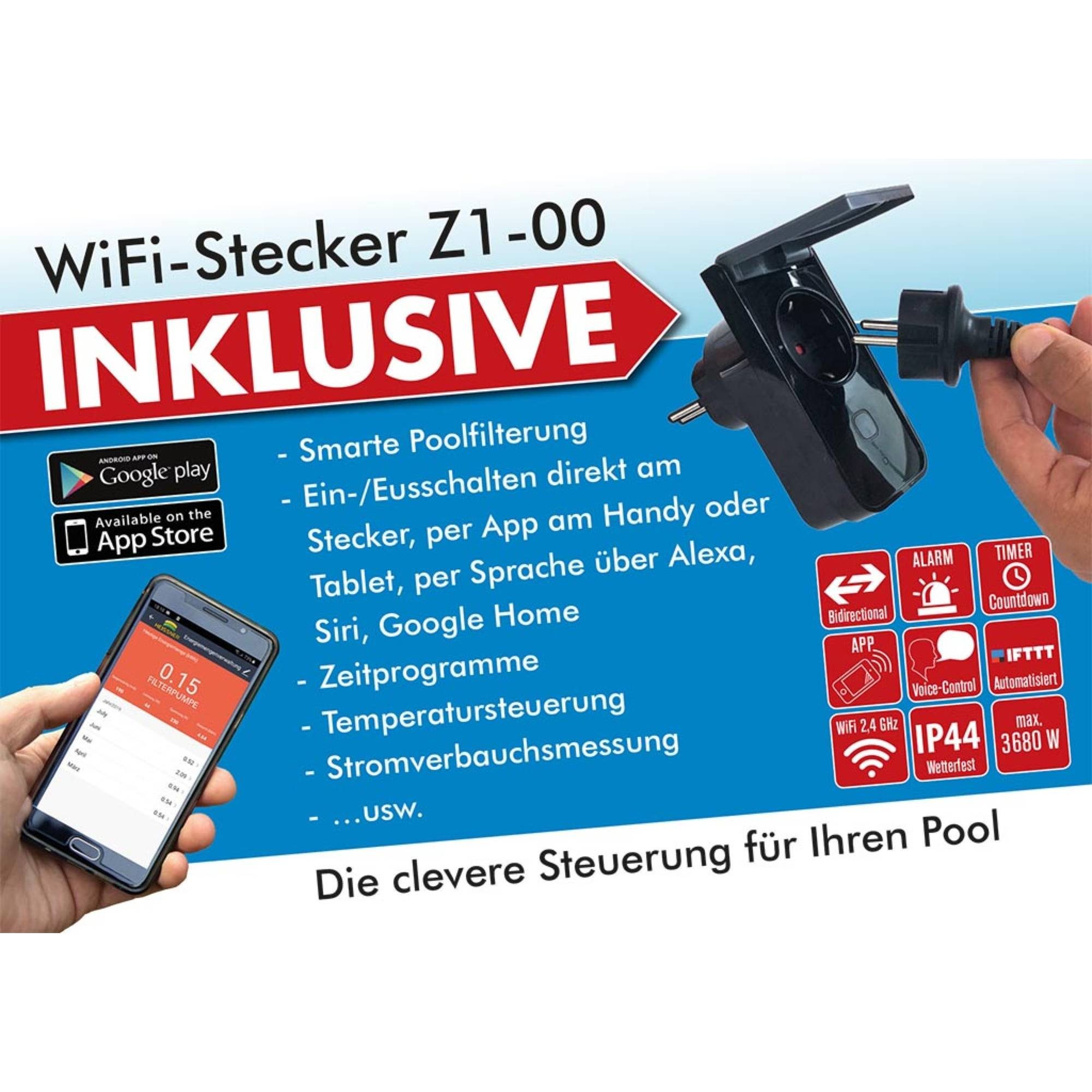 SUMMER FUN Sandfilteranlage Summer Fun Poolfilter-Set BestClean Smart (Komplett-Set, 1 St), 6-Wege-Ventil
