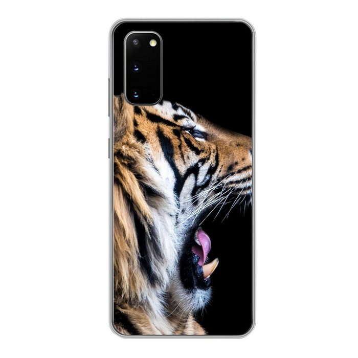 MuchoWow Handyhülle Tiger - Tiere - Porträt Phone Case Handyhülle Samsung Galaxy S20 Silikon Schutzhülle