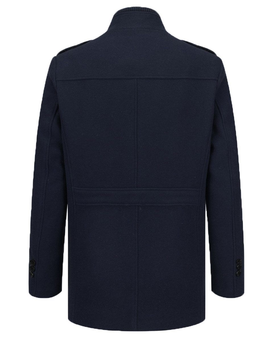 Allthemen Wollmantel Herren Kurzer Wintermantel mit abnehmbarem Innenfutter