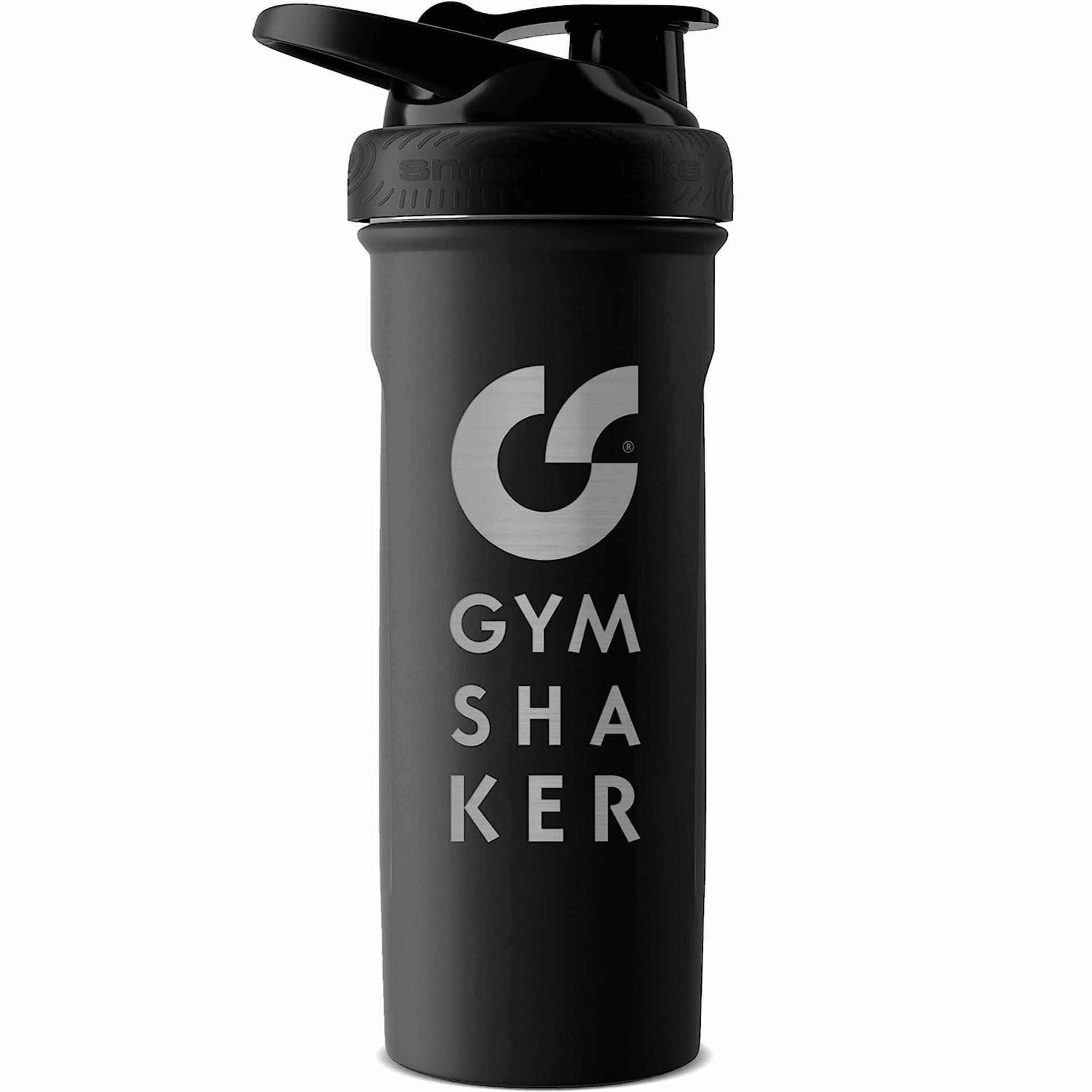 GYMSHAKER Protein Shaker Edelstahl 24h kalte Getränke Thermoflasche für kühle Shakes