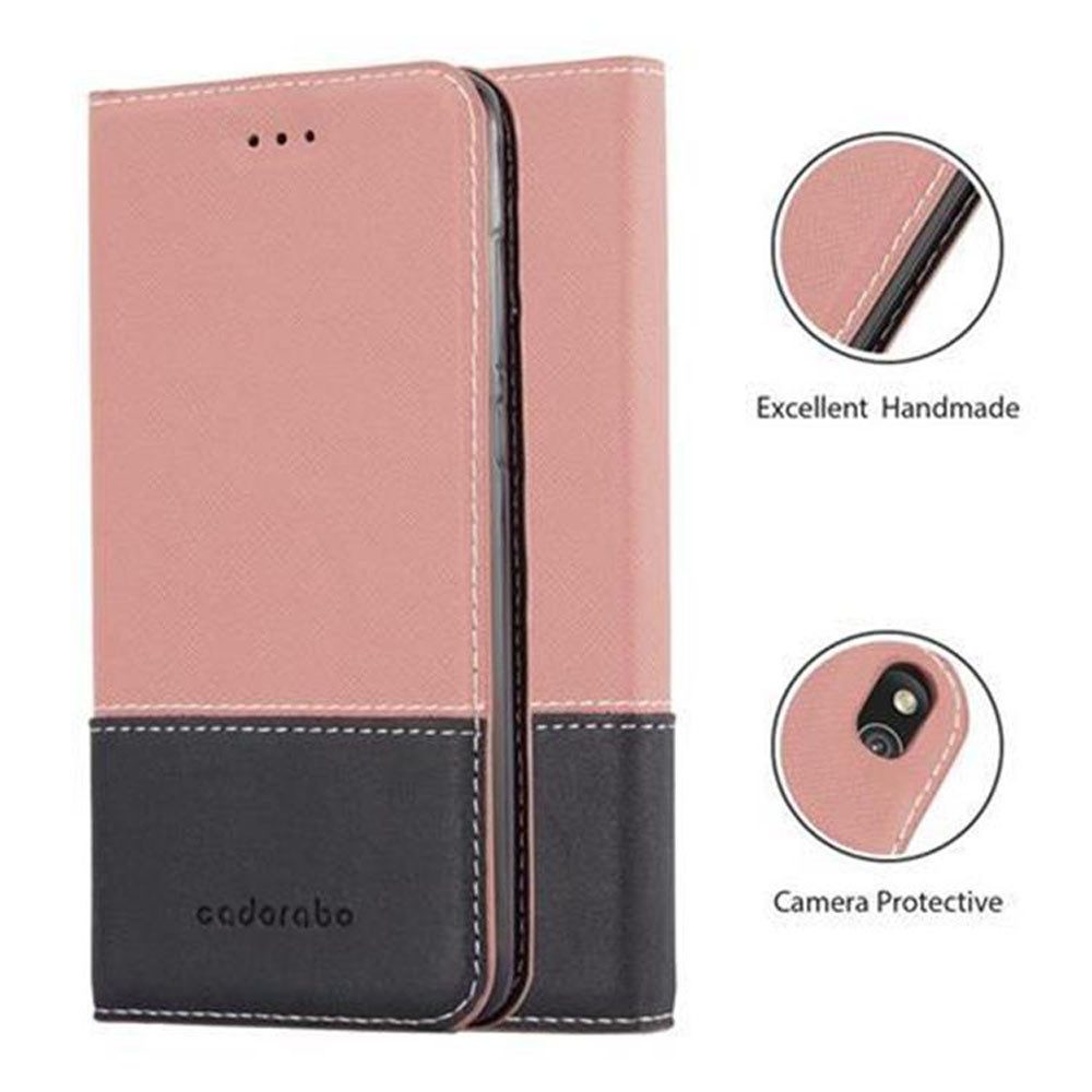 Cadorabo Handyhülle für Huawei P8 LITE 2017 / P9 LITE 2017 Hülle Huawei P8 LITE 2017 / P9 LITE 2017, Klappbare Handy Schutzhülle - Hülle - mit Standfunktion und Kartenfach