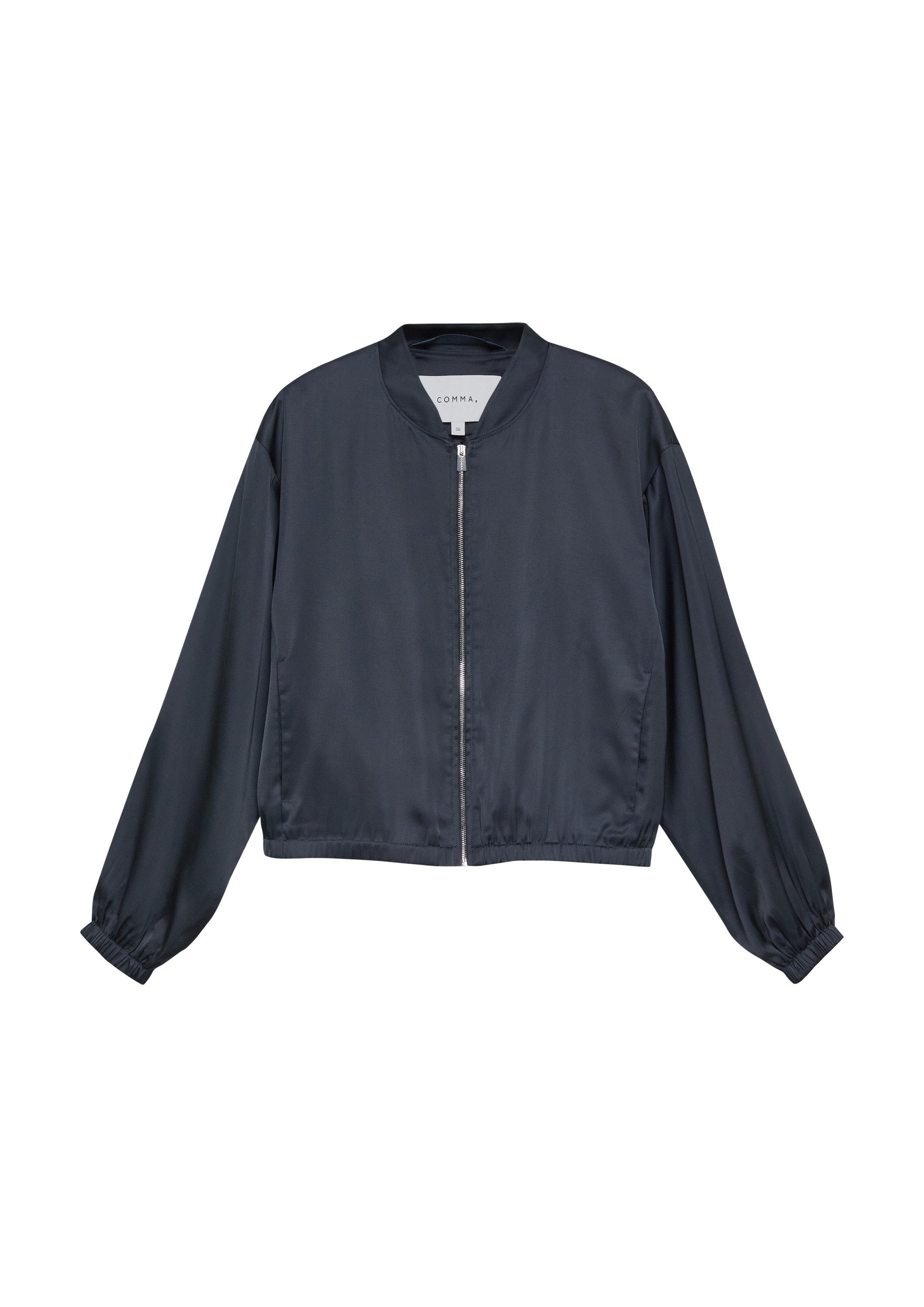 comma Funktionsjacke Indoor-Jacke Blousonjacke aus Satin