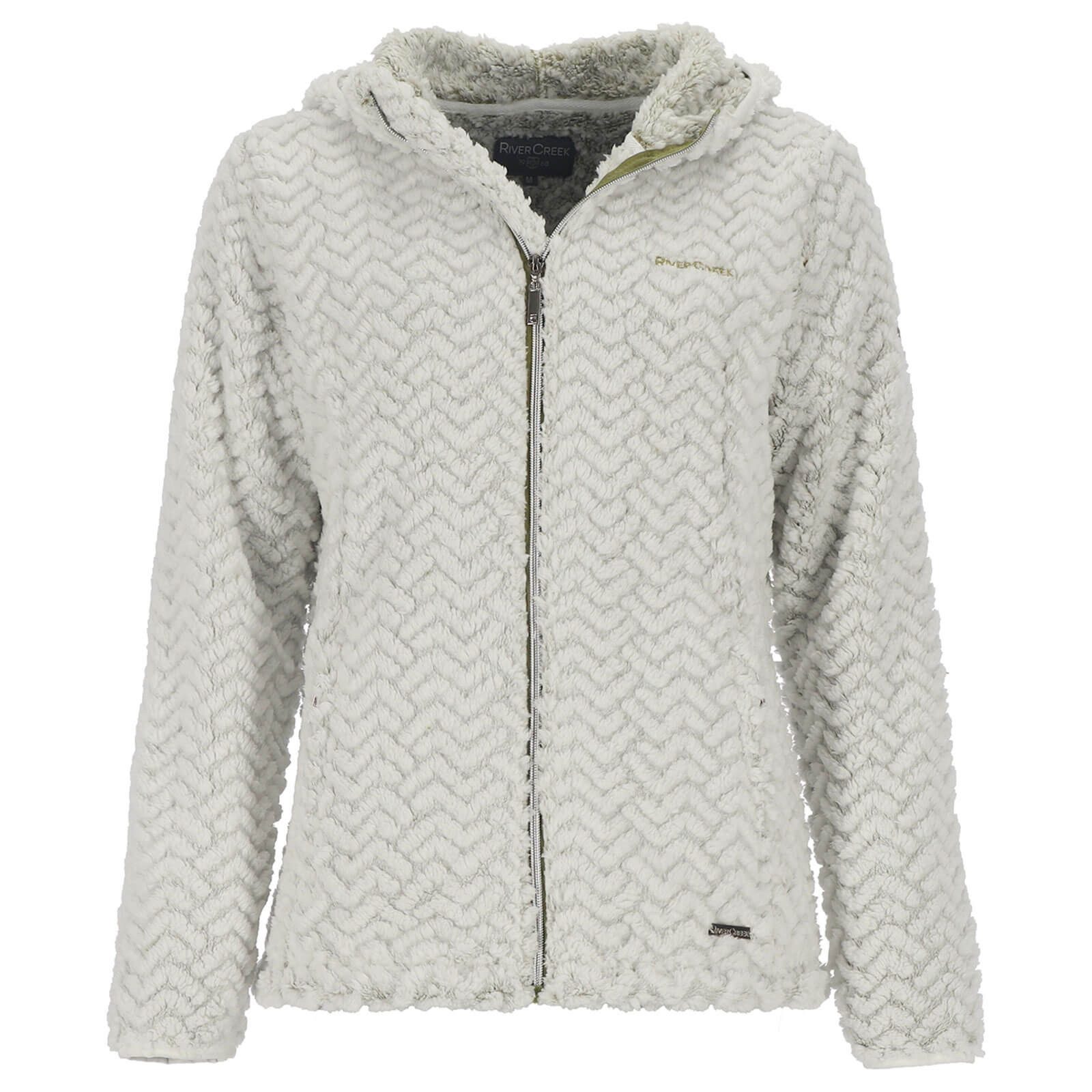Rivercreek Fleecejacke Damen Jacke mit Zick-Zack-Streifen-Muster und Frontr günstig online kaufen