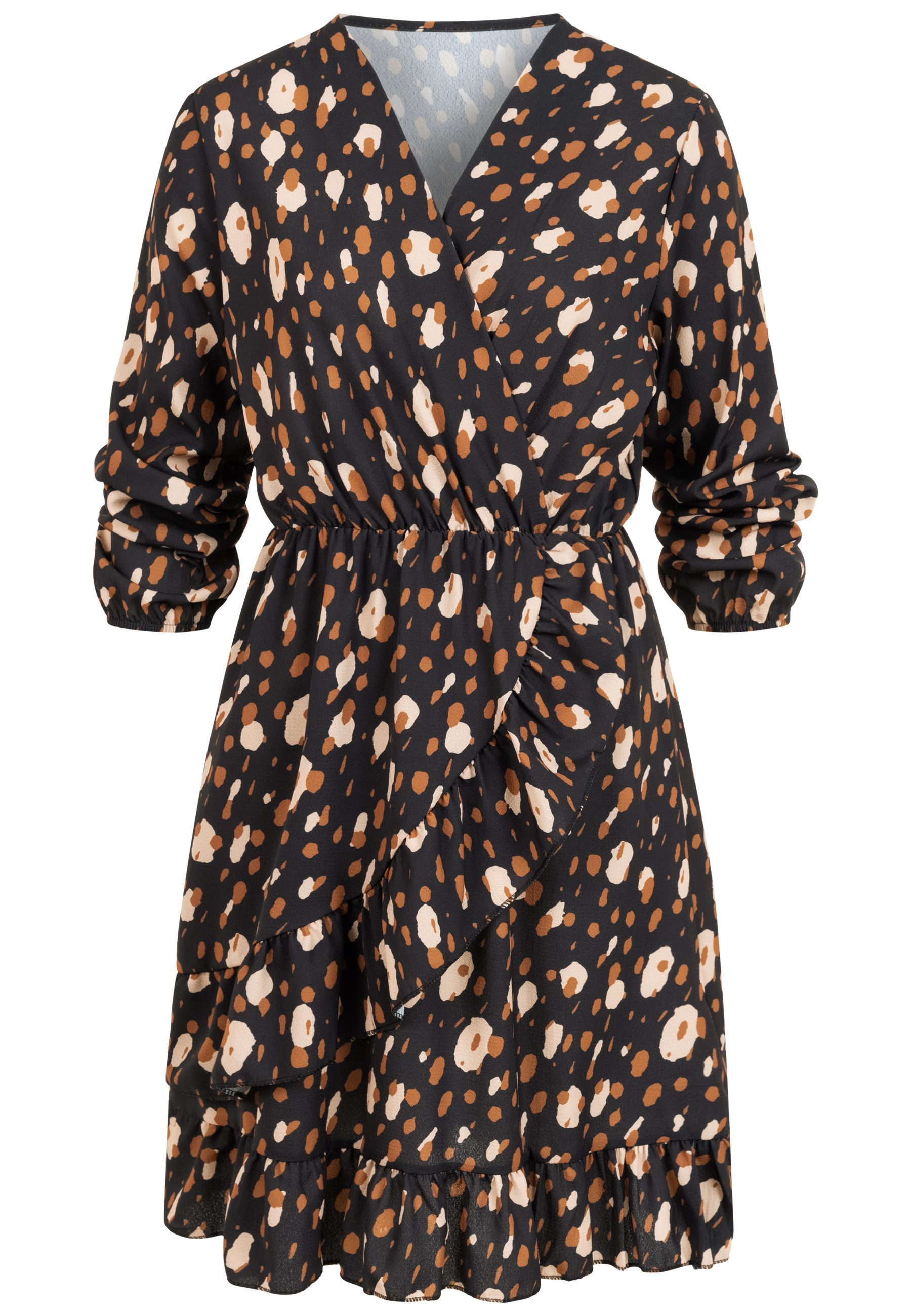 CLOUD 5IVE A-Linien-Kleid CLOUD 5IVE Longsleeve Dress with flower print (1-tlg)