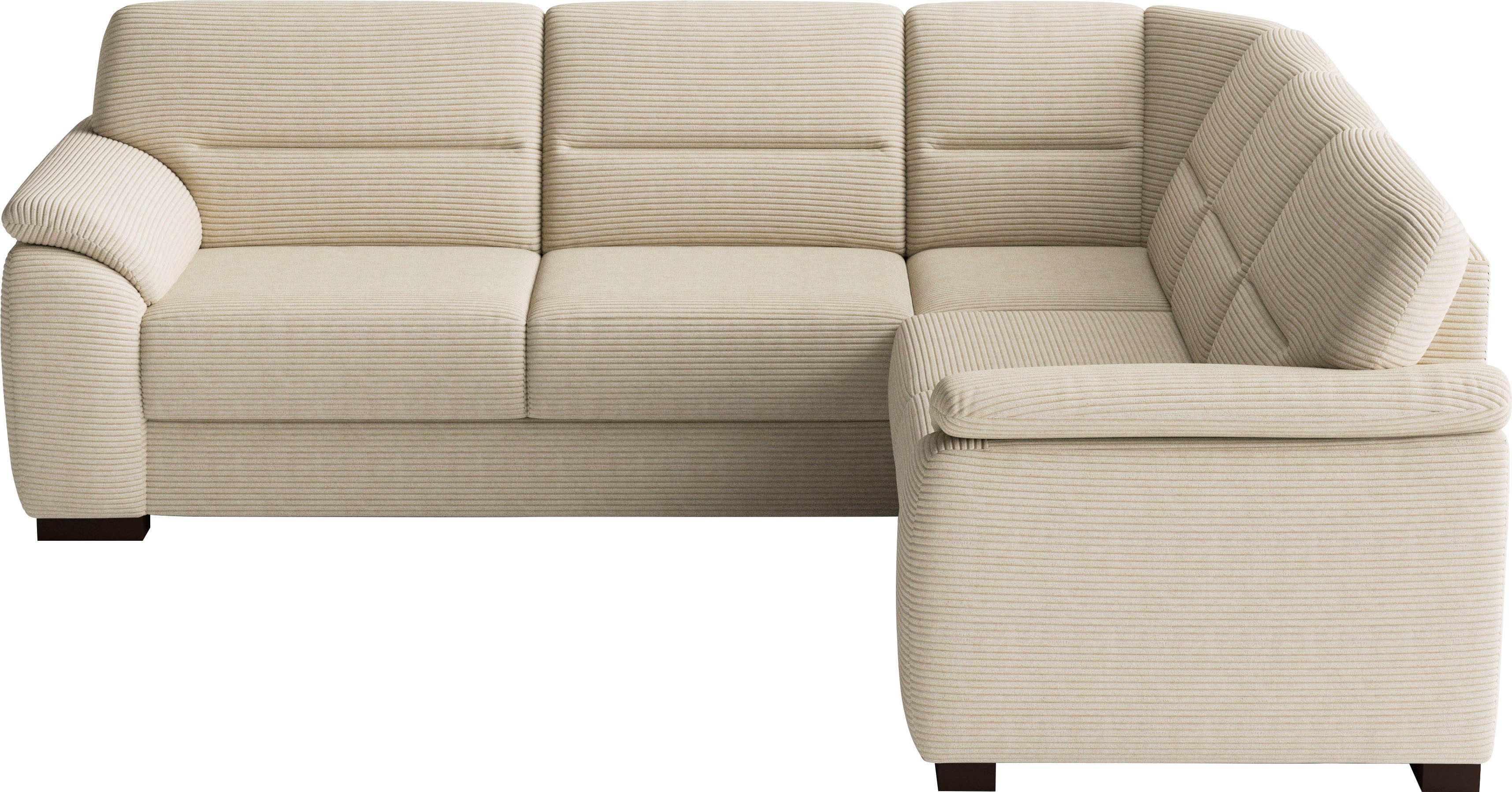 sit&more Ecksofa Montego, wahlweise mit Bettfunktion und Schubkasten