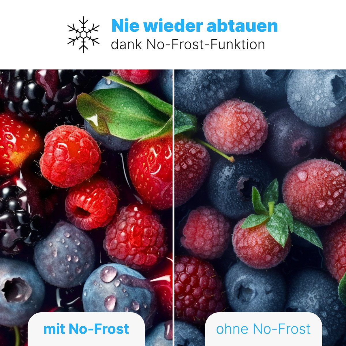 BOMANN Gefrierschrank GS 7362, 143 cm hoch, 54 cm breit, 161L, Total No Frost - nie wieder abtauen
