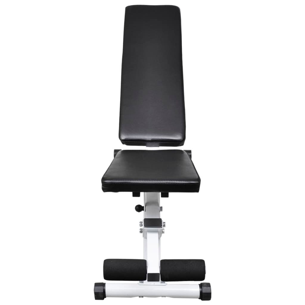 vidaXL Hantel Hantelbank mit Lang- und Kurzhantel-Set 30,5 kg