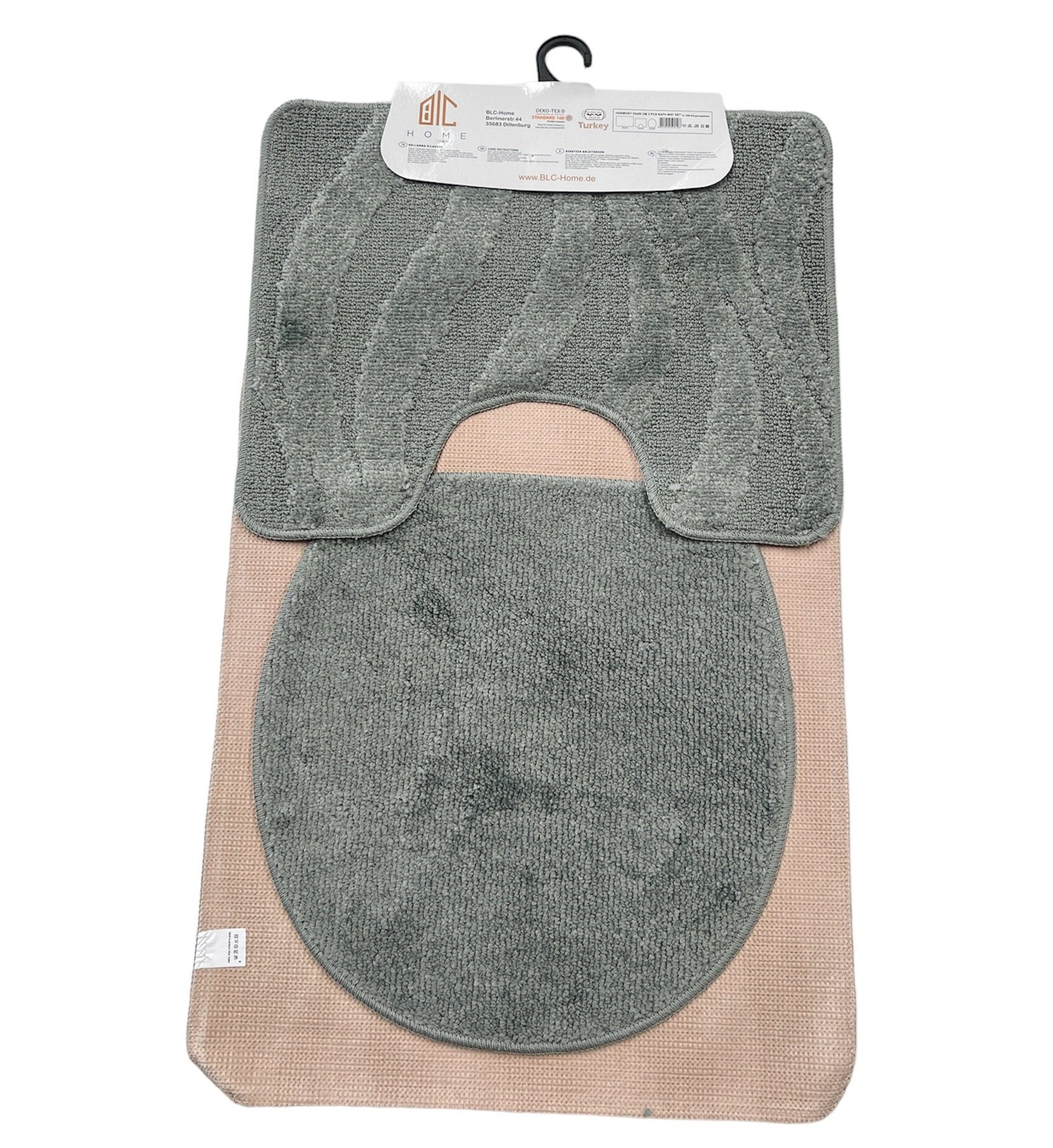 BLC-Home Badematte 3-teiliges Badematten Set Badevorleger günstig online kaufen