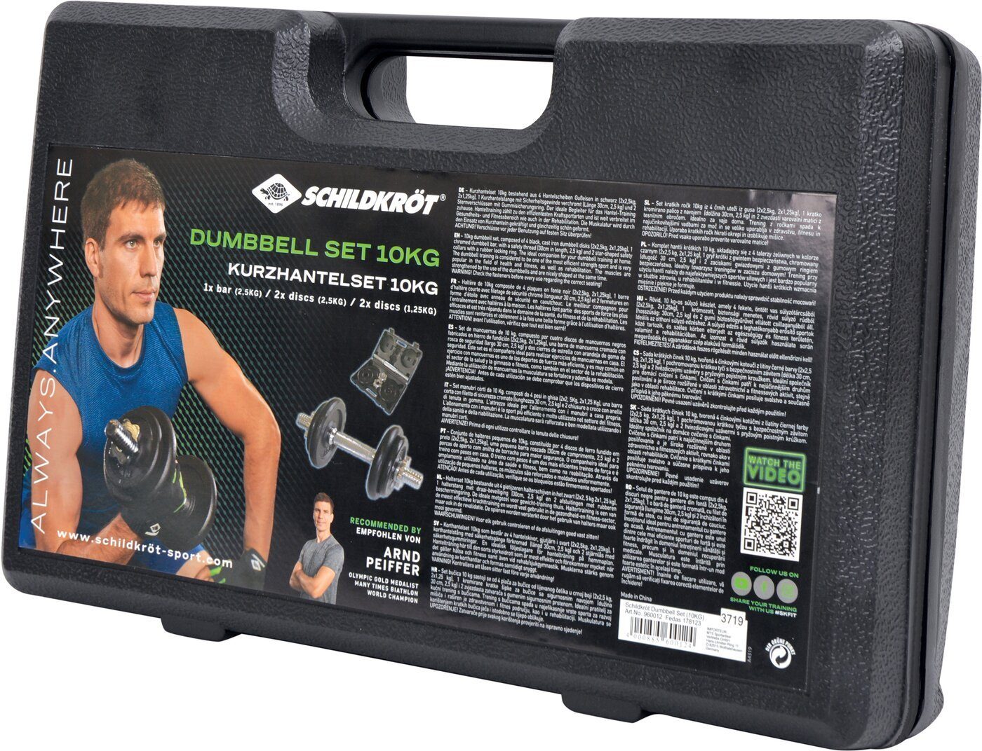 Schildkröt-Fitness Hantel-Set KURZ-HANTELSET 10kg im ABS-Kunststo