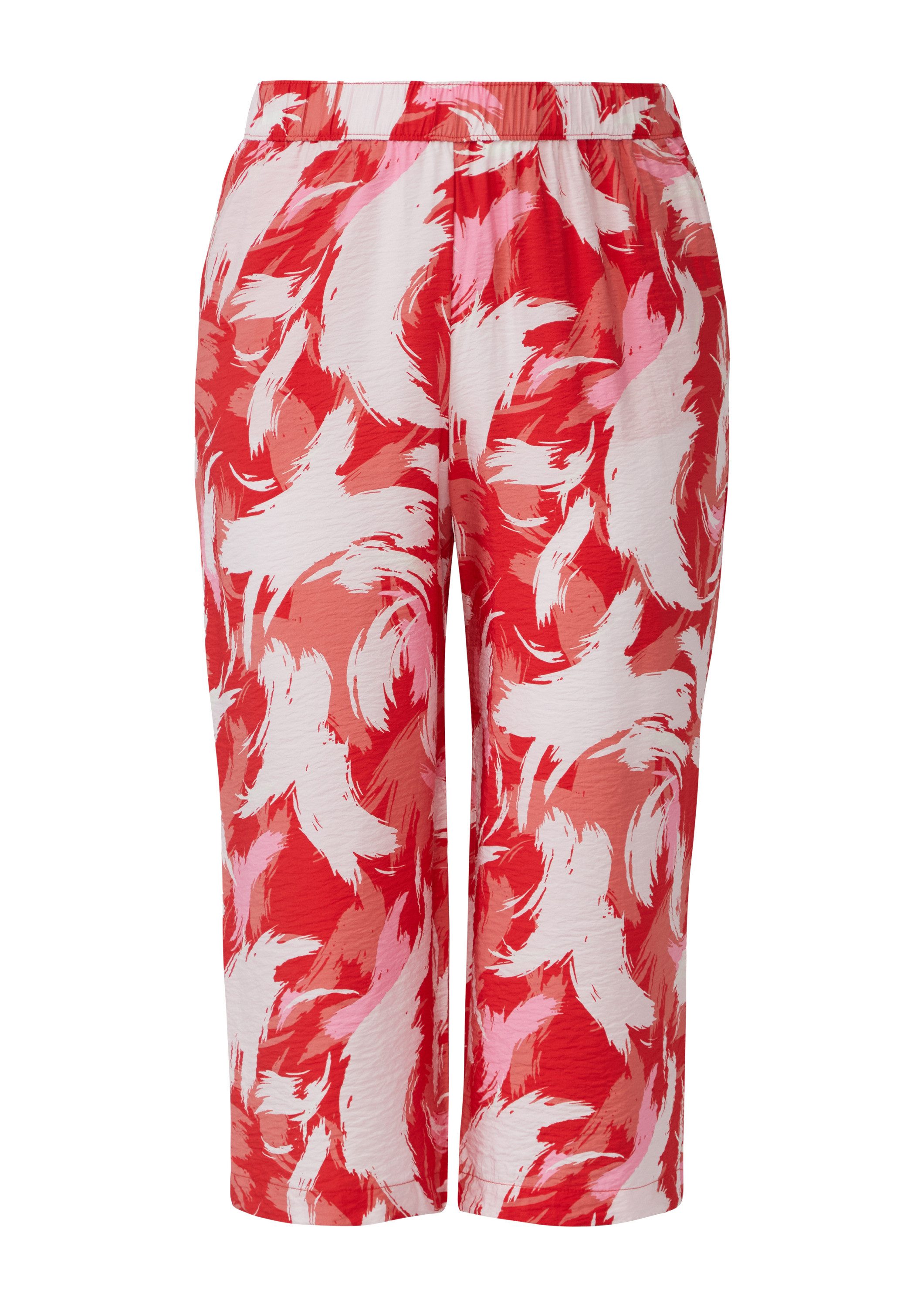 s.Oliver Culotte Hose Strukturierte Culotte aus Viskosemix