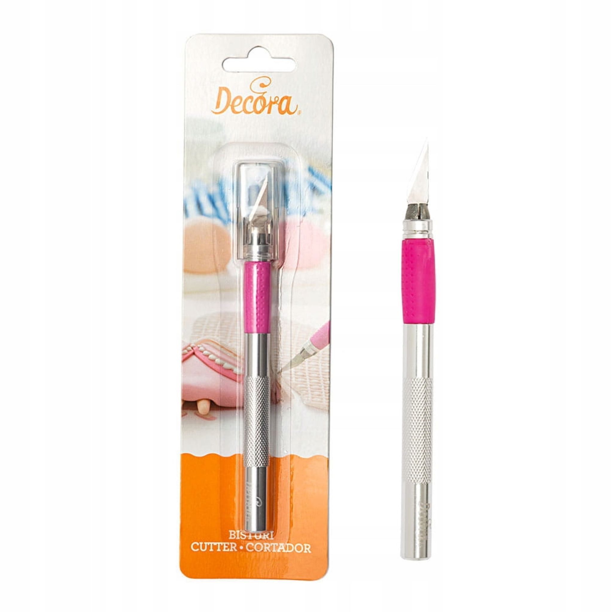 Decora Cuttermesser Präzises Decora-Konditorskalpell 16 cm, für Fondant- Zuckermasse.