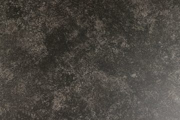ACTONA GROUP Esstisch (1-St), tischplatte aus schwarzer rauer Keramik. Rund, T: 119 cm
