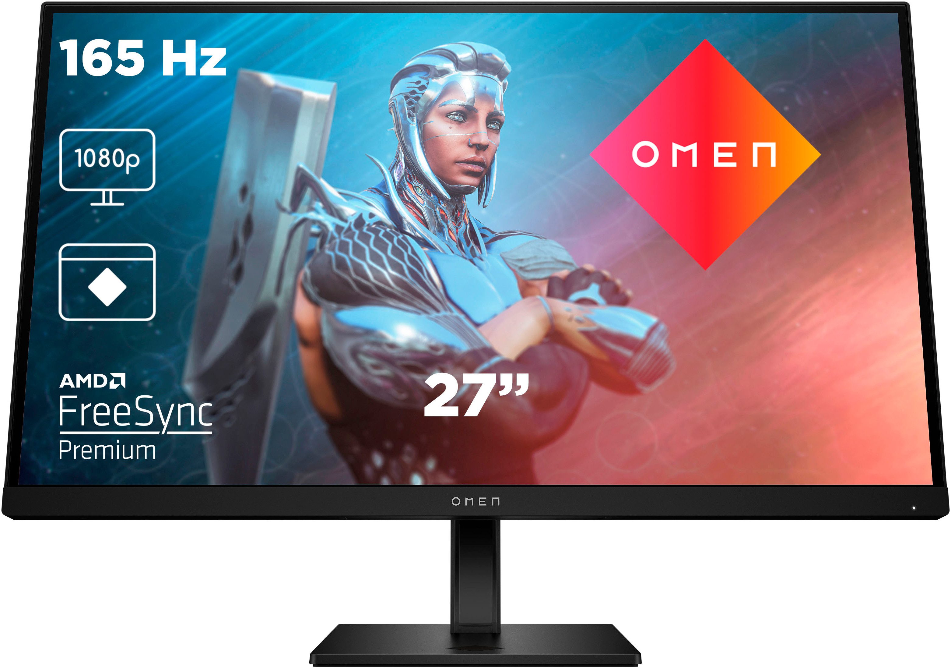 HP OMEN 27 G2 (HSD-0155-A) Gaming-Monitor (69 cm/27 ", 1920 x 1080 px, Full HD, 1 ms Reaktionszeit, 165 Hz, IPS)