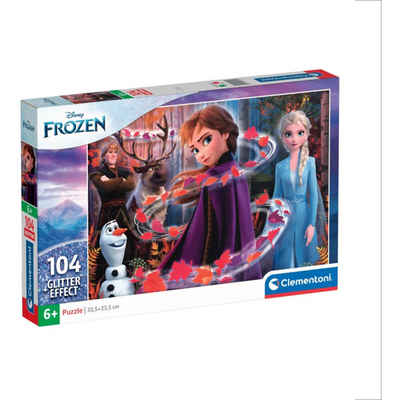 Clementoni® Puzzle Glitter - Disney Frozen 2, 104 Puzzleteile