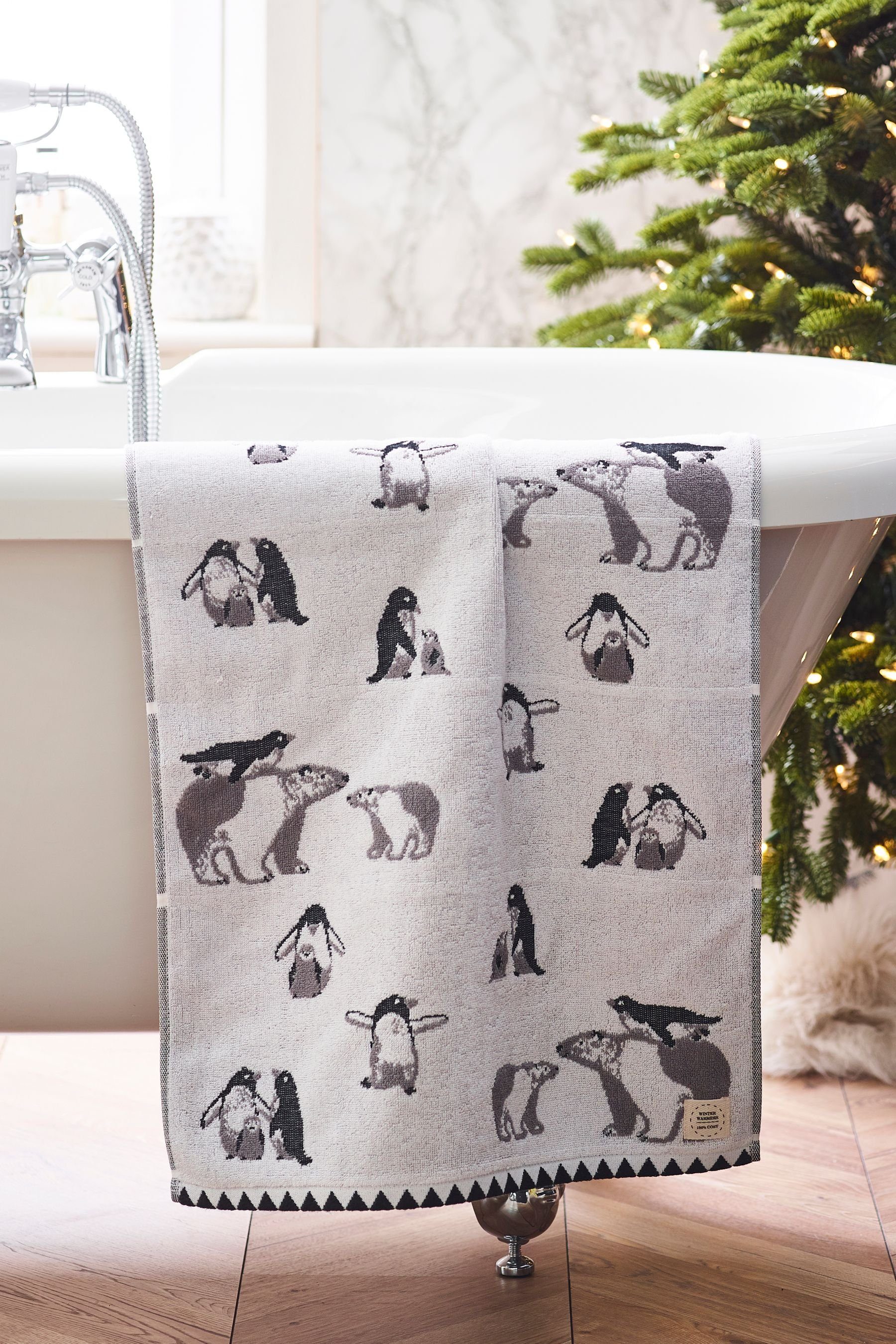 Next Handtuch Handtuch mit Pinguinmuster, (1-St) | Alle Handtücher