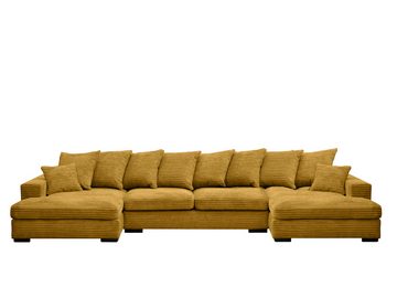 Kaiser Möbel Ecksofa Ecksofa, Sofa U-form, Couch U-form Gabon stoff Zoom, mit Relaxfunktion