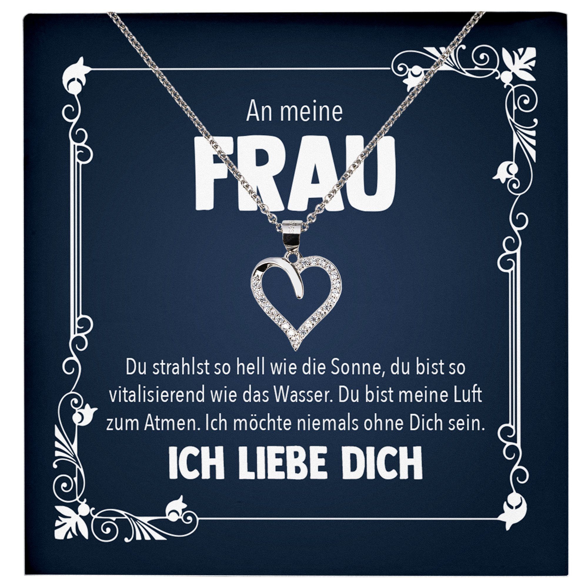 Schmuckset Ehefrau Geschenk Hochzeitstag Frauen Schmuck Valentinstag Halskette